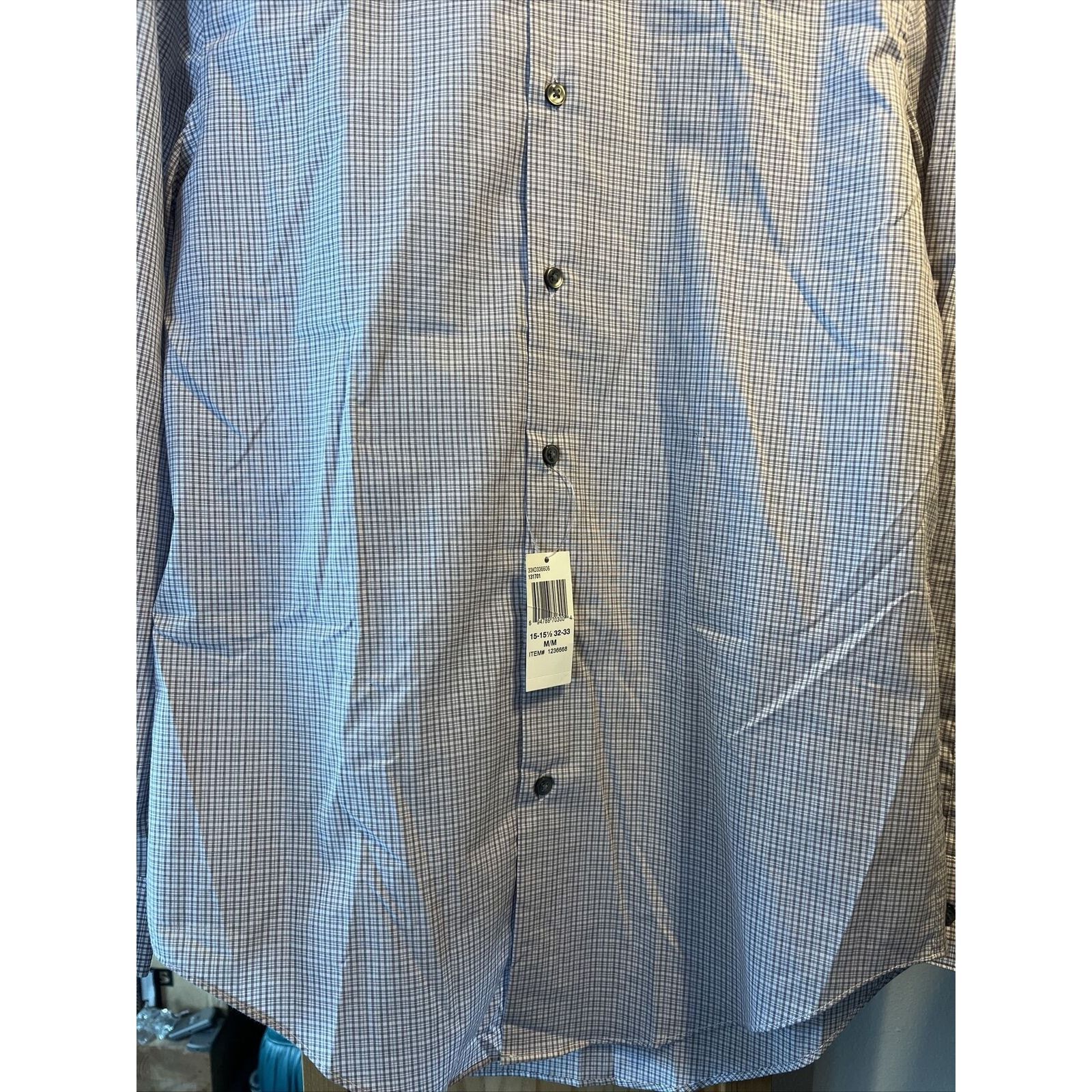 Calvin Klein Calvin Klein Men’s M 15-15.5 32-33 Brown Check Button Shirt Size US M / EU 48-50 / 2 - 11 Thumbnail
