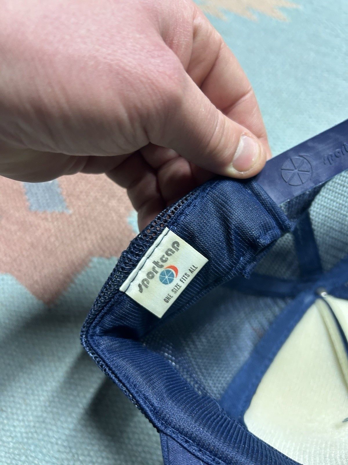 Vintage Vtg trucker hat mesh automatic screw machine ASM blue snap Size ONE SIZE - 7 Thumbnail