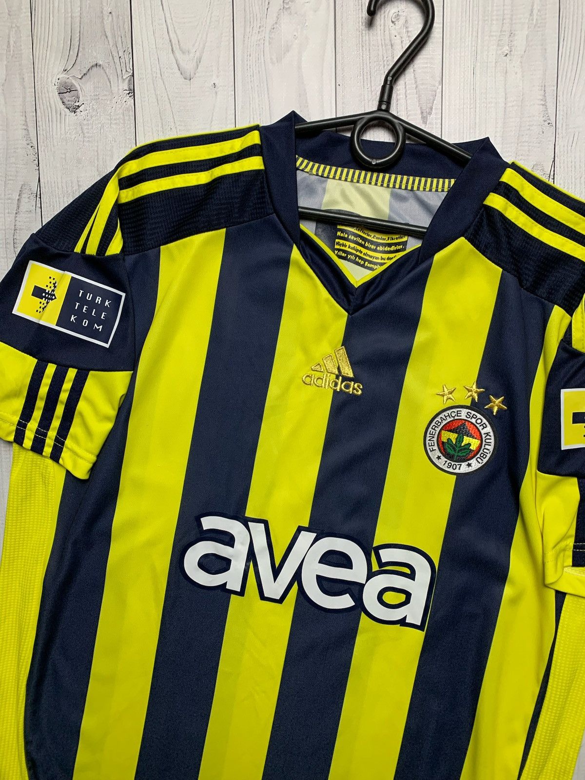 Vintage Vintage Fenerbahce soccer tee striped yellow size L Size US L / EU 52-54 / 3 - 2 Thumbnail