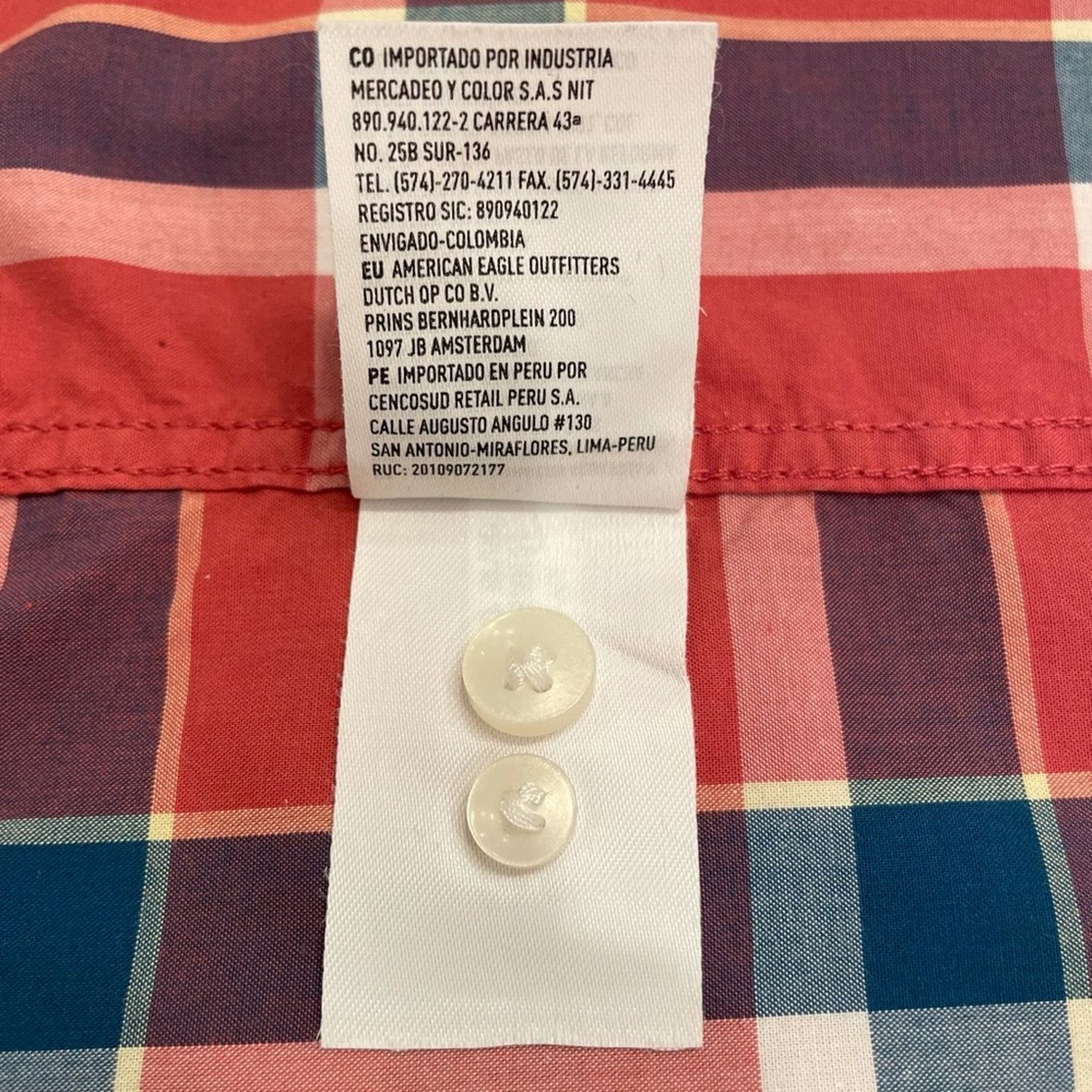 American Eagle Outfitters American Eagle Outfitters Plaid Poplin Button Down Shirt XS Size US XS / EU 42 / 0 - 8 Thumbnail