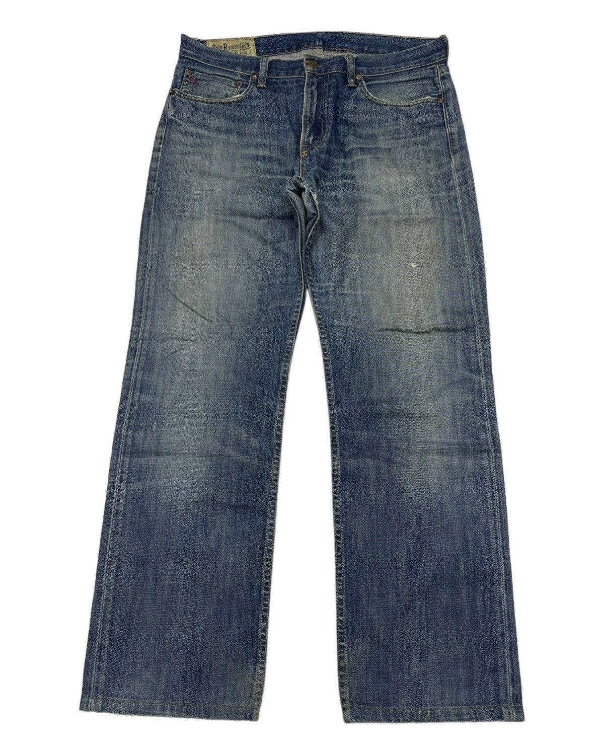 Polo Ralph Lauren POLO RALPH LAUREN BAGGY DISTRESSED DENIM JEANS Size US 34 / EU 50 - 1 Thumbnail