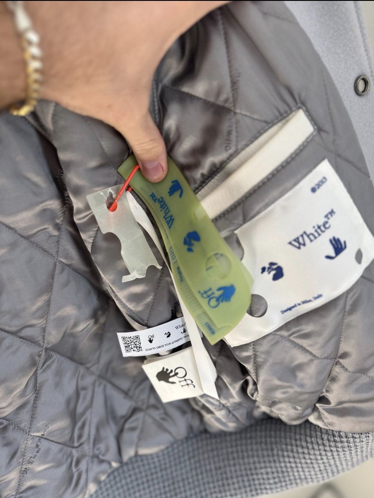 Off-White Off White C/o Virgil 2021 Magician Varsity Jacket Size US XL / EU 56 / 4 - 11 Thumbnail
