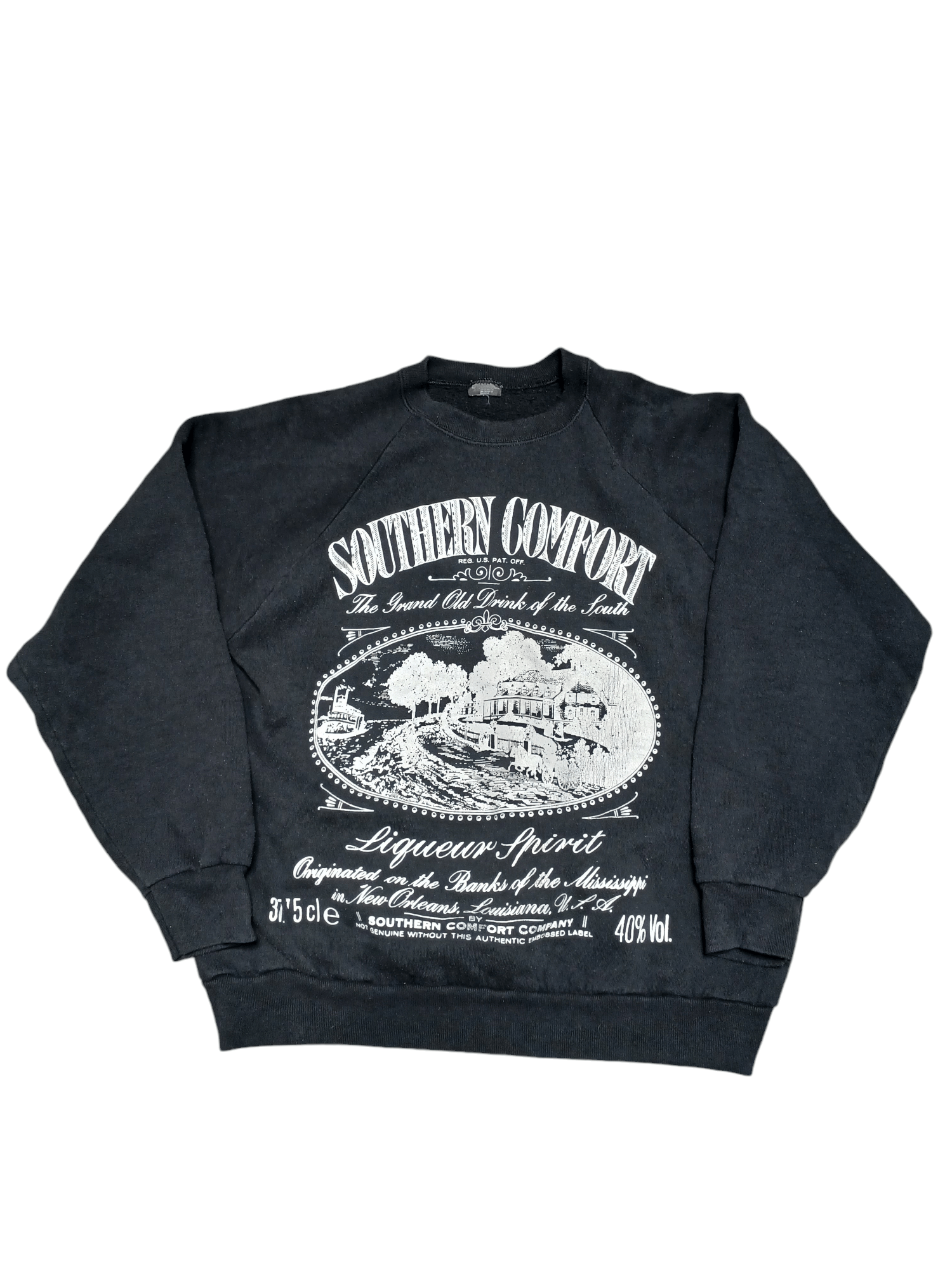 Fruit Of The Loom SOUTHERN COMFORT SCREENSTARS BLACK TAG VINTAGE 90 SWEATSHIRT Size US L / EU 52-54 / 3 - 1 Thumbnail