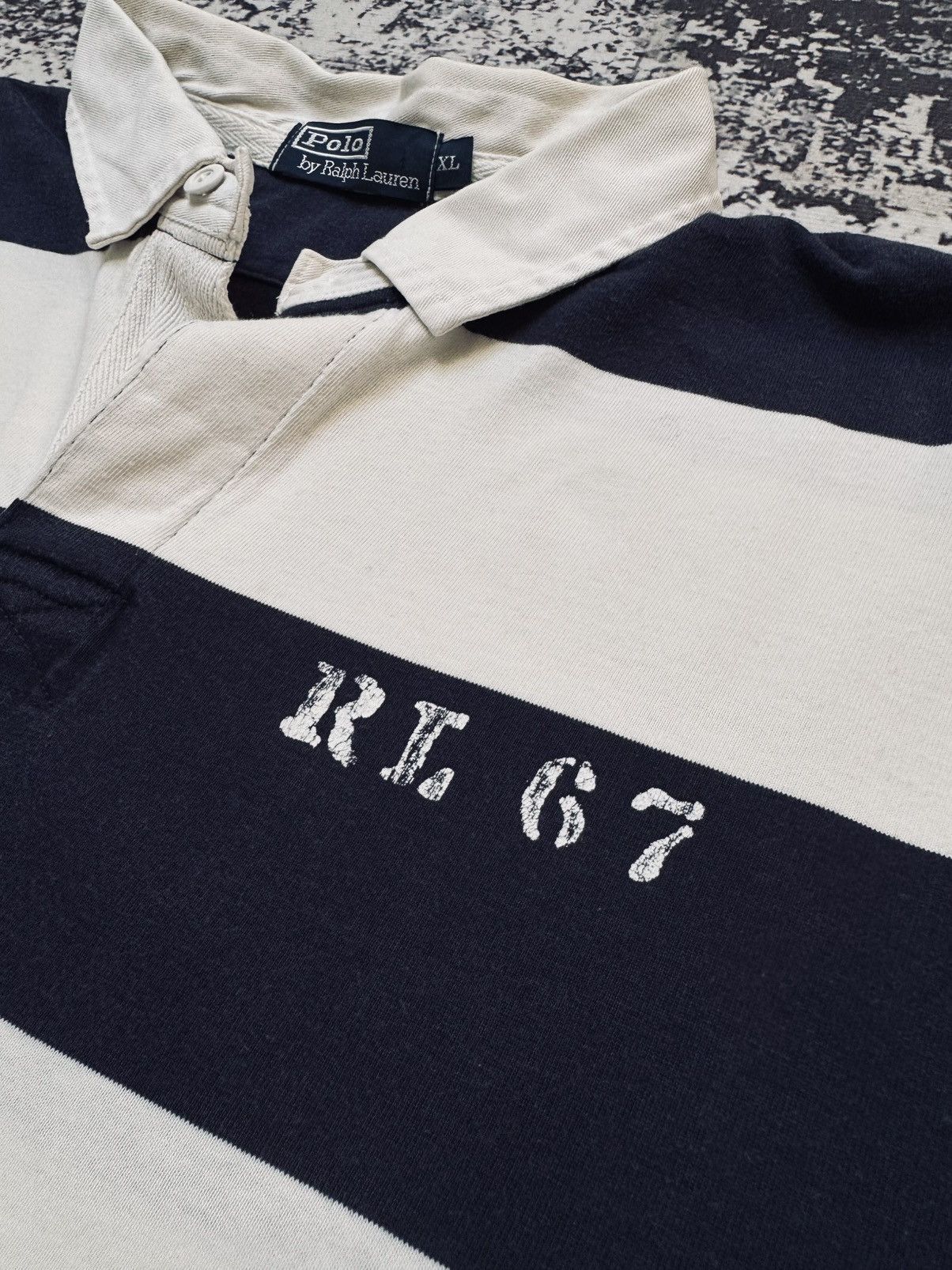 Polo Ralph Lauren × Vintage 👾 VINTAGE Y2K POLO RALPH LAUREN RUGBY 90's Size US XL / EU 56 / 4 - 4 Thumbnail