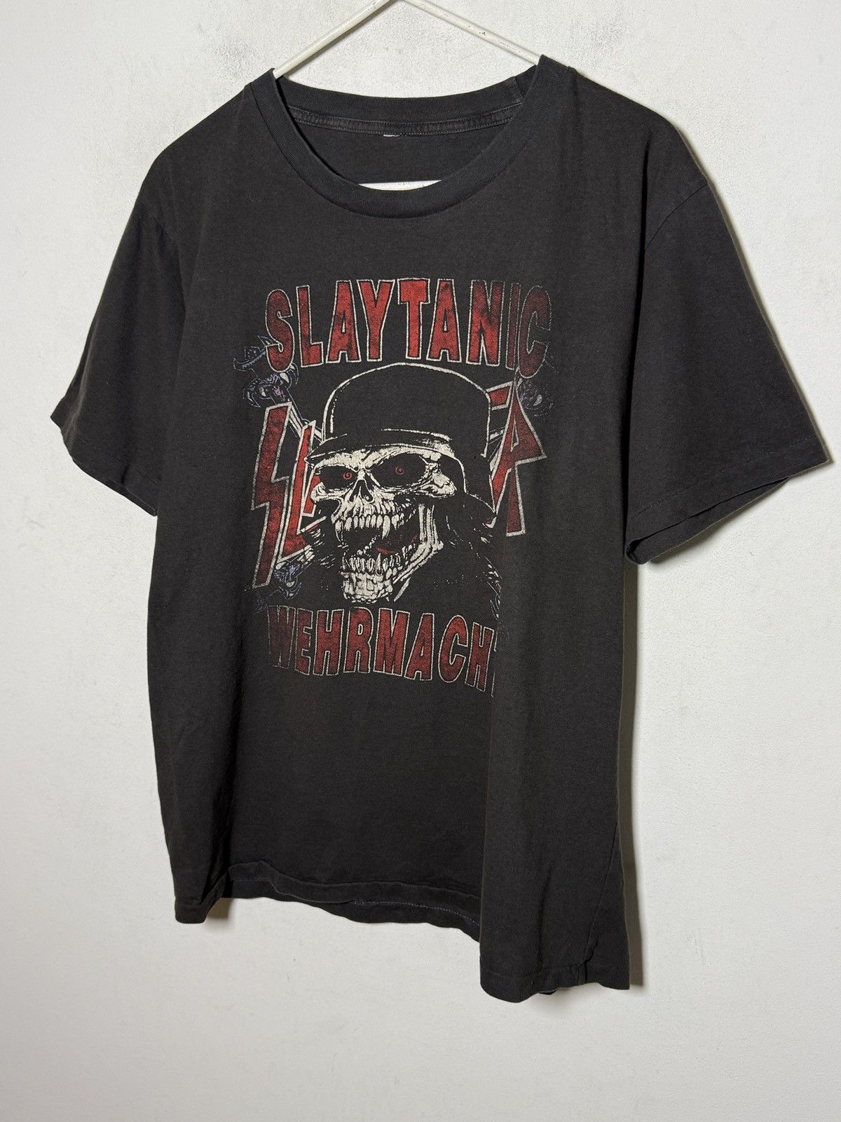 Band Tees Slayer “Slaytanic Wehrmacht” vintage tee from the 90s. Size US M / EU 48-50 / 2 - 2 Thumbnail