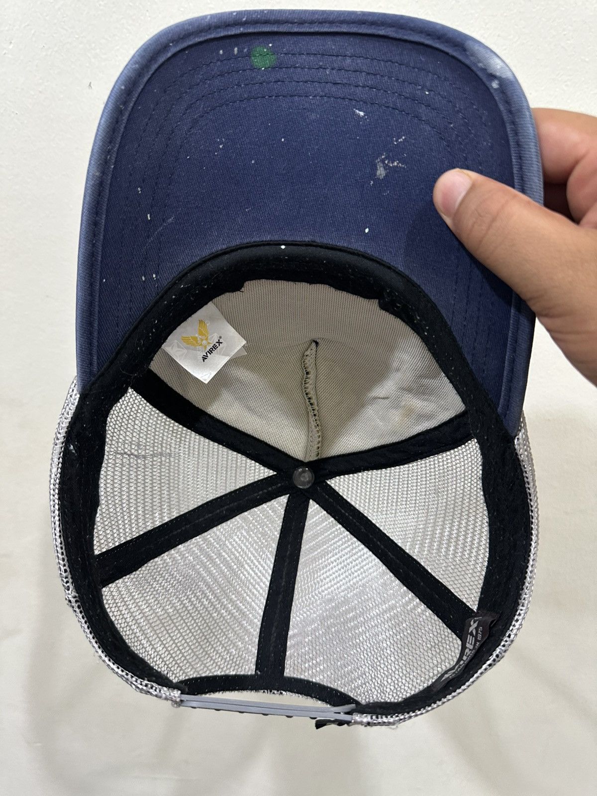 Avirex Distress Faded AVIREX USA Trucker Hat Size ONE SIZE - 5 Thumbnail