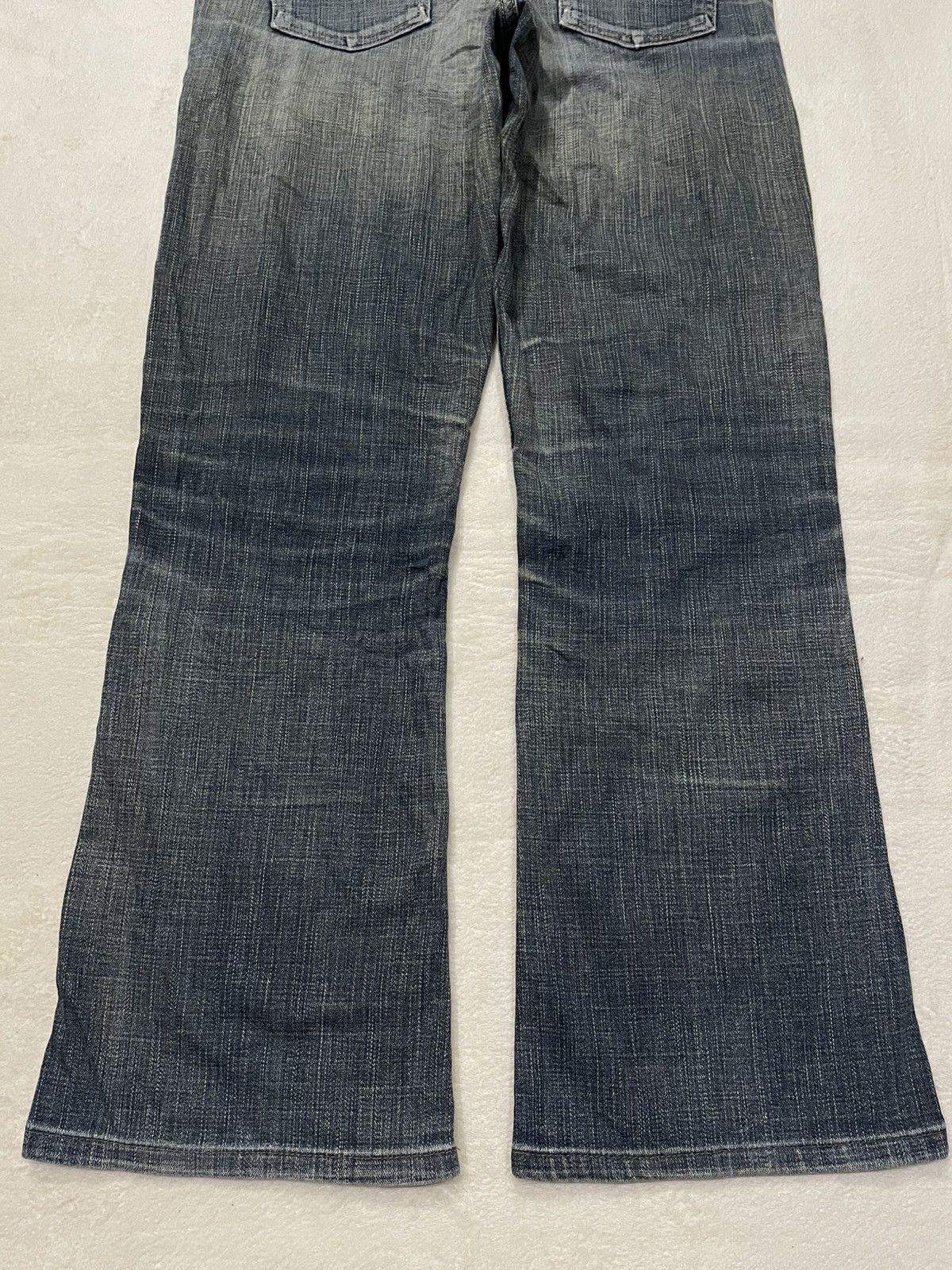 Japanese Brand Vintage Something Edwin Boot Cut Mudwash Denim Jeans Size US 30 / EU 46 - 14 Thumbnail