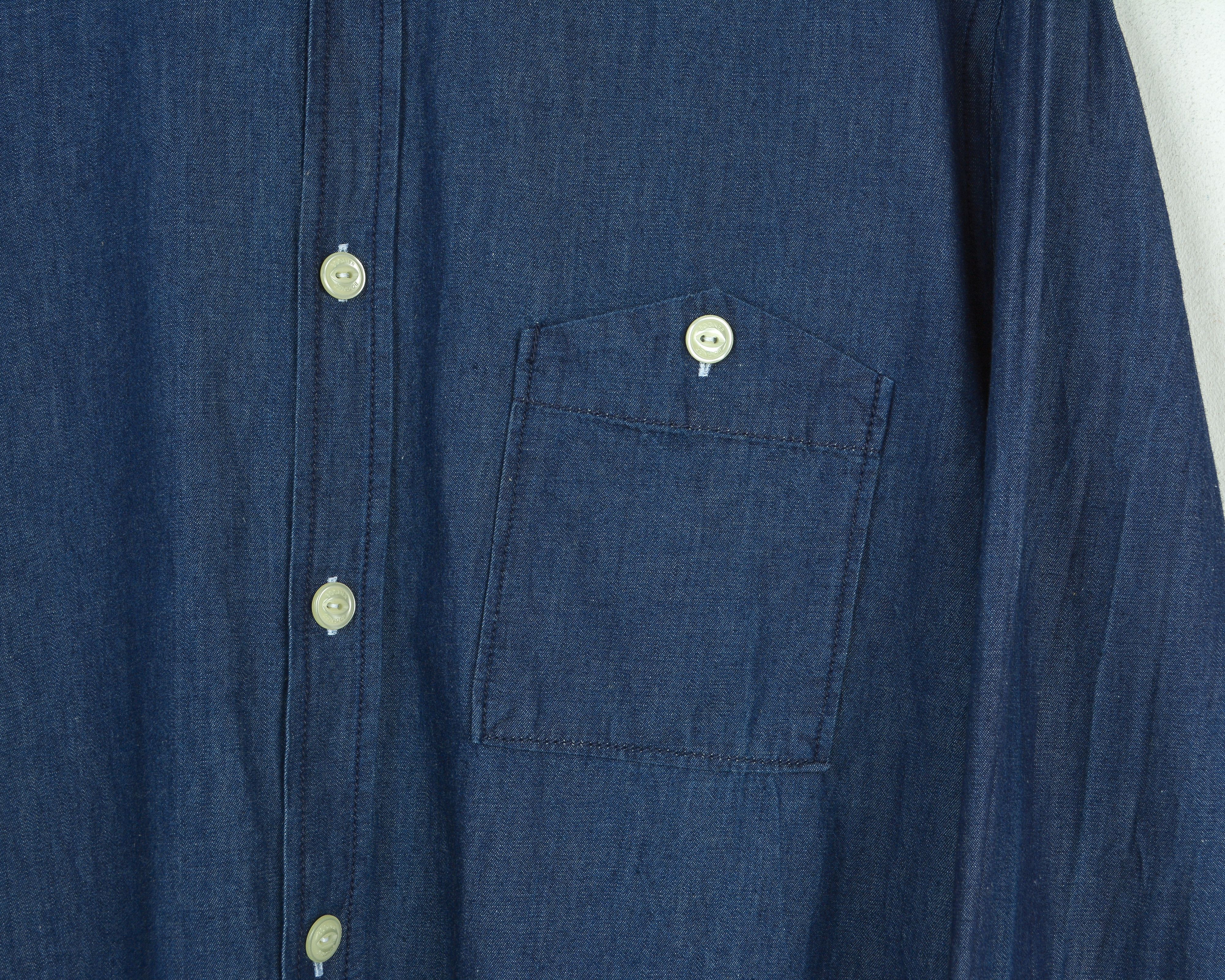 Bogner Men S Denim Shirt Oxford 39 Long Sleeve Casual Blue Button Size US S / EU 44-46 / 1 - 3 Thumbnail