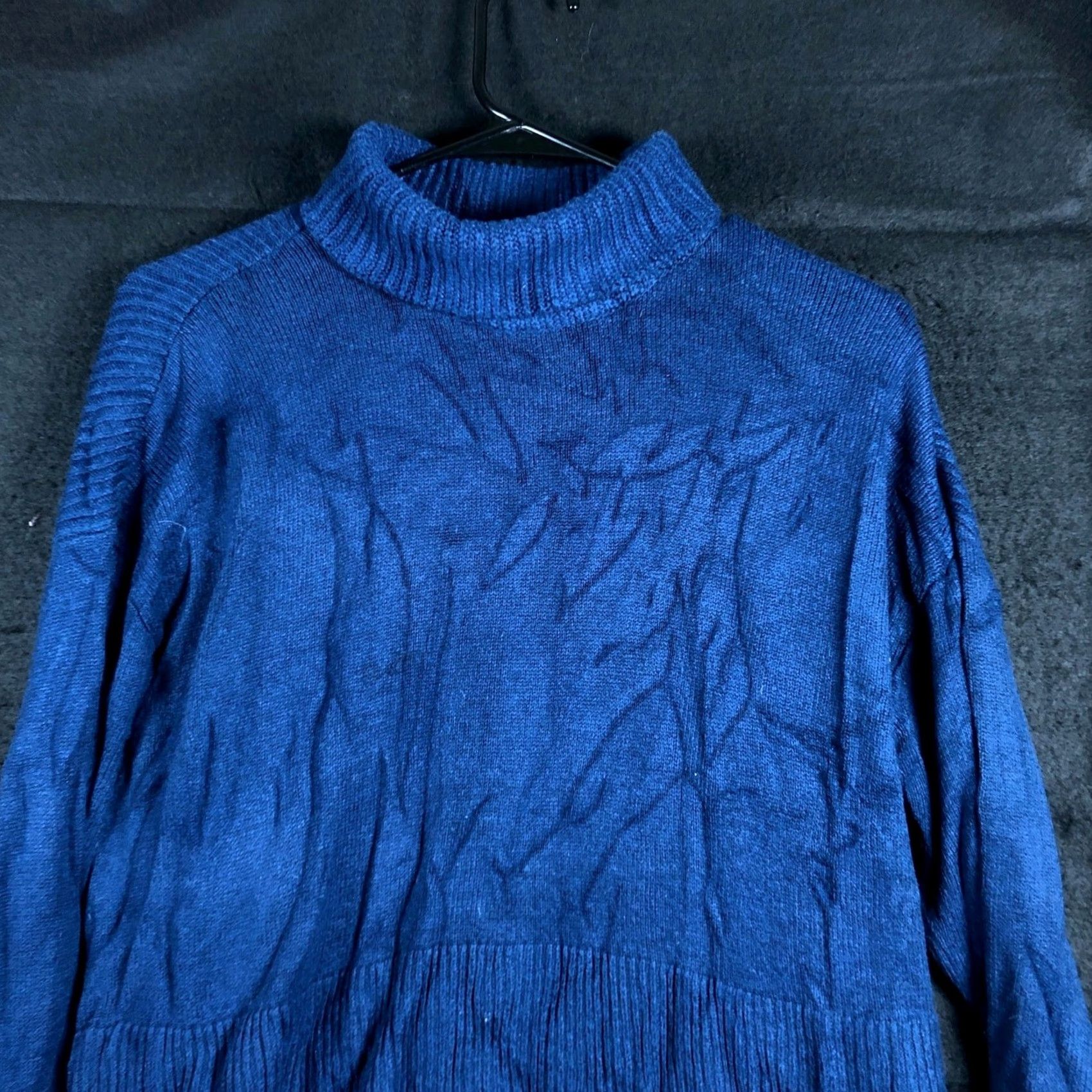 Lou & Grey Lou & Grey Womens Sweater Blue Mock Neck Long Sleeve Nylon Blend Medium Size M / US 6-8 / IT 42-44 - 2 Thumbnail