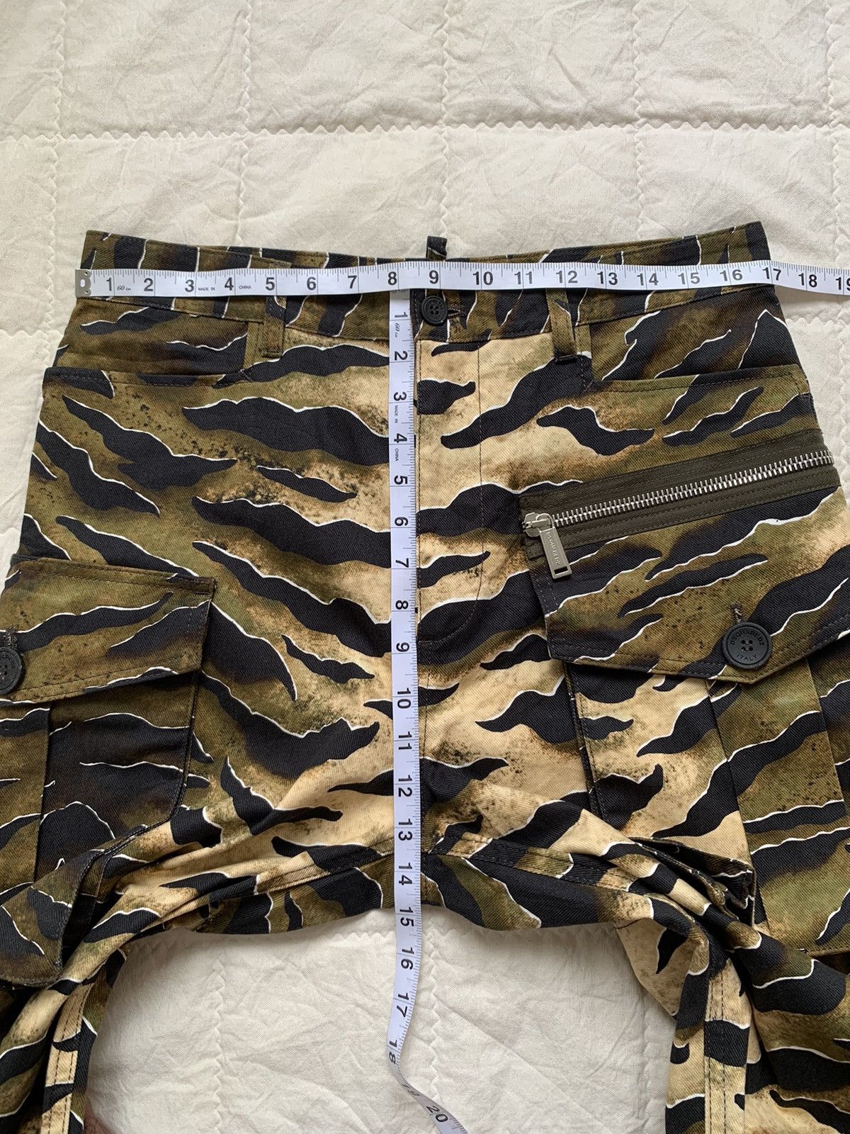 Dsquared2 SS20 Dsquared2 Camo Tiger Stripe Military Cargo Pant Size US 34 / EU 50 - 23 Thumbnail