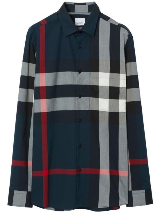 Burberry BURBERRY Men Long Tops 8073216 A1960 Blue Size US S / EU 44-46 / 1 - 1 Thumbnail