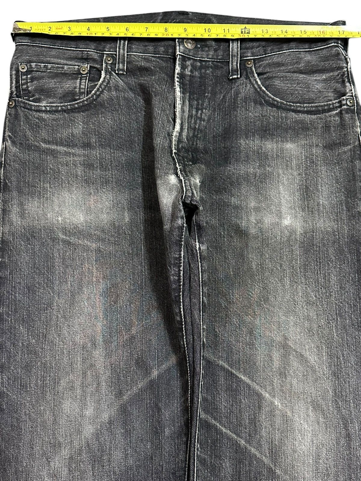 GU Vintage Japanese GU Faded Wash Style Baggy Jeans Size US 34 / EU 50 - 10 Thumbnail