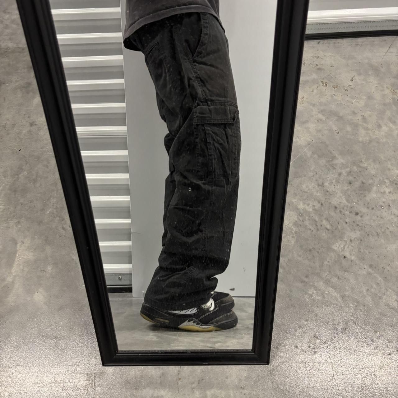 Japanese Brand × Vintage Crazy Vintage Y2K/2000s Grunge Black Streetwear Skater Cargo Pants! Size US 34 / EU 50 - 2 Thumbnail