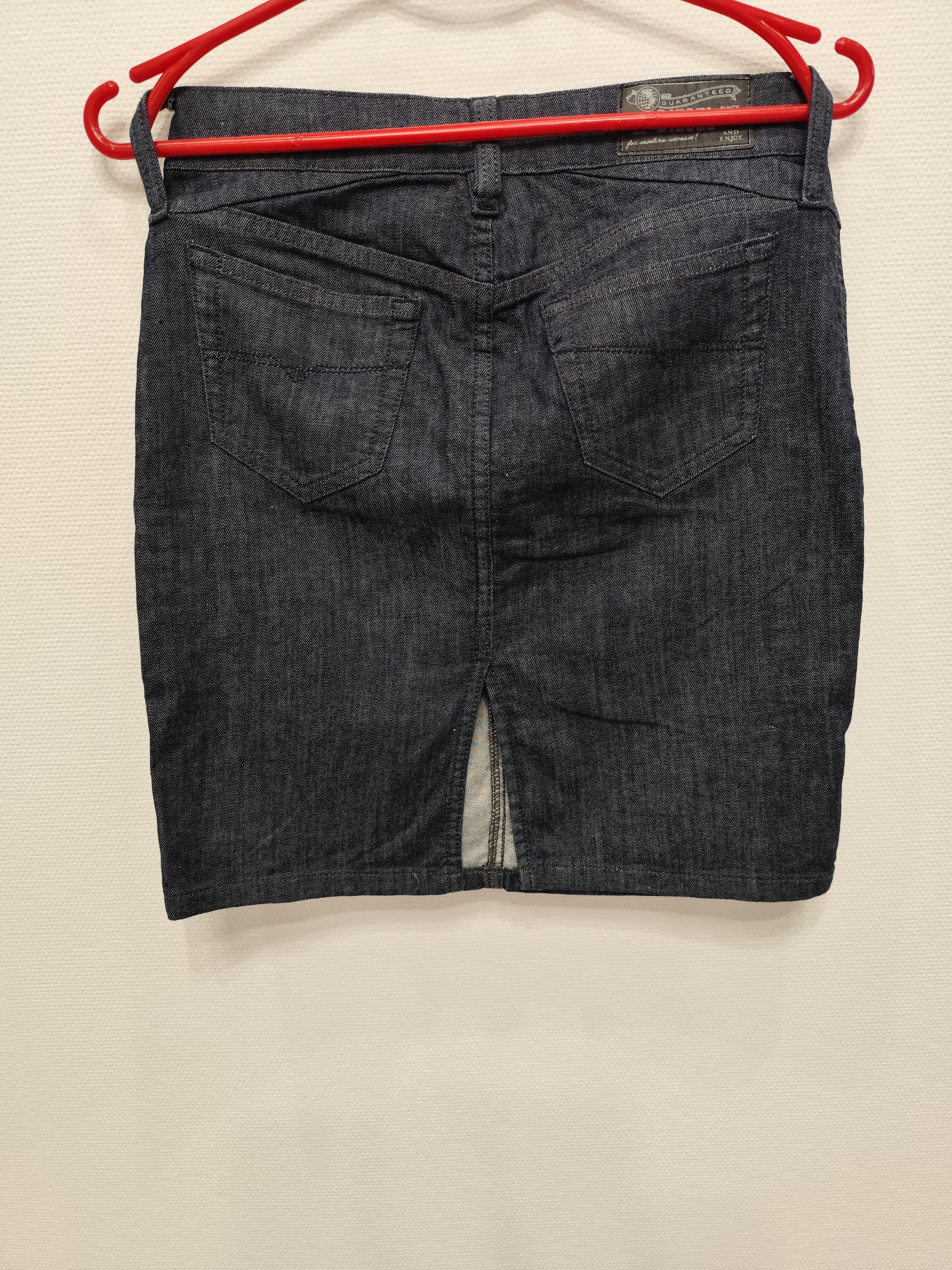 Diesel Vintage Y2K Diesel Industry Crazy Midi Denim Jeans Skirt Size 25" / US 0 / IT 36 - 6 Thumbnail
