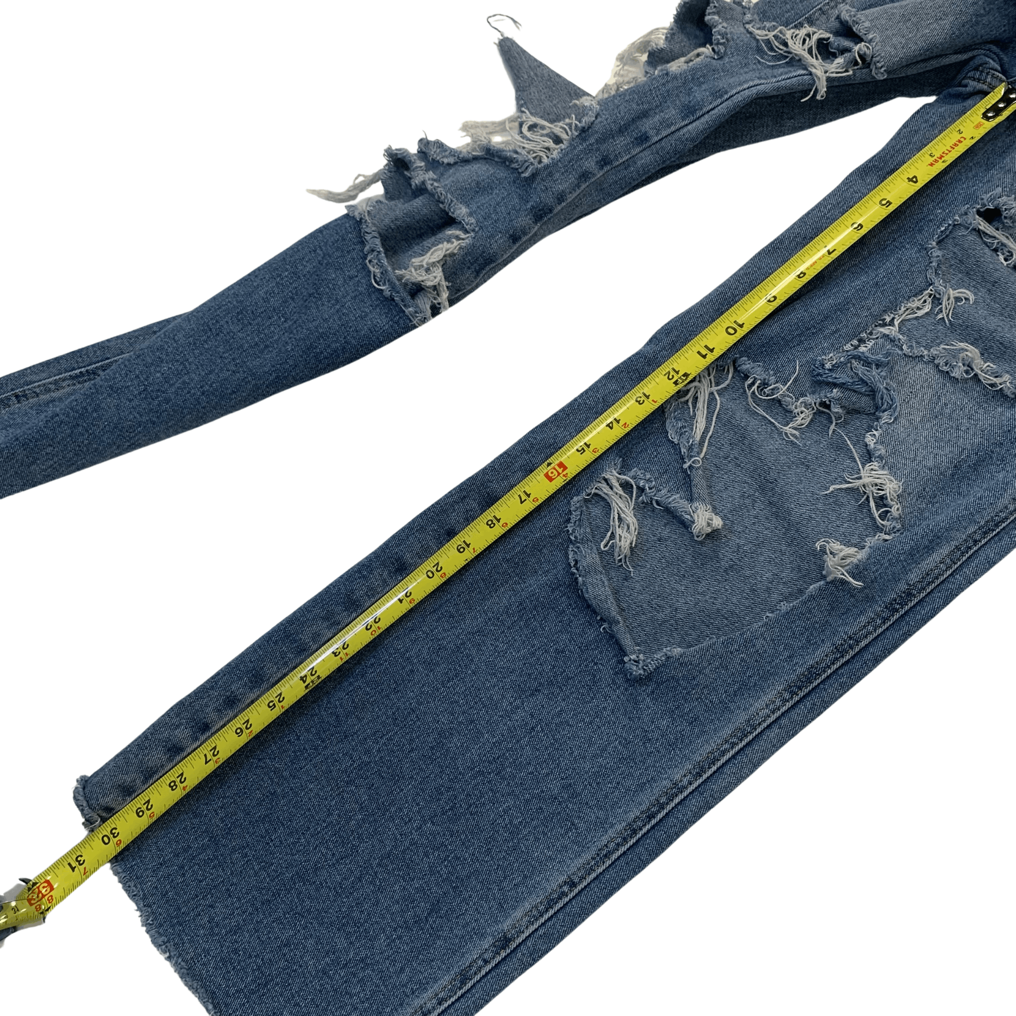 Pacsun Pacsun Super Distressed Baggy Jeans | 24" Size 24" / US 00 / IT 34 - 8 Thumbnail