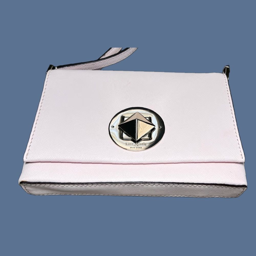 Vintage kate spade new york Crossbody Bag Sally Newbury Lane Saffiano Leather Turnlock Pink Small Women's Size ONE SIZE - 1 Thumbnail