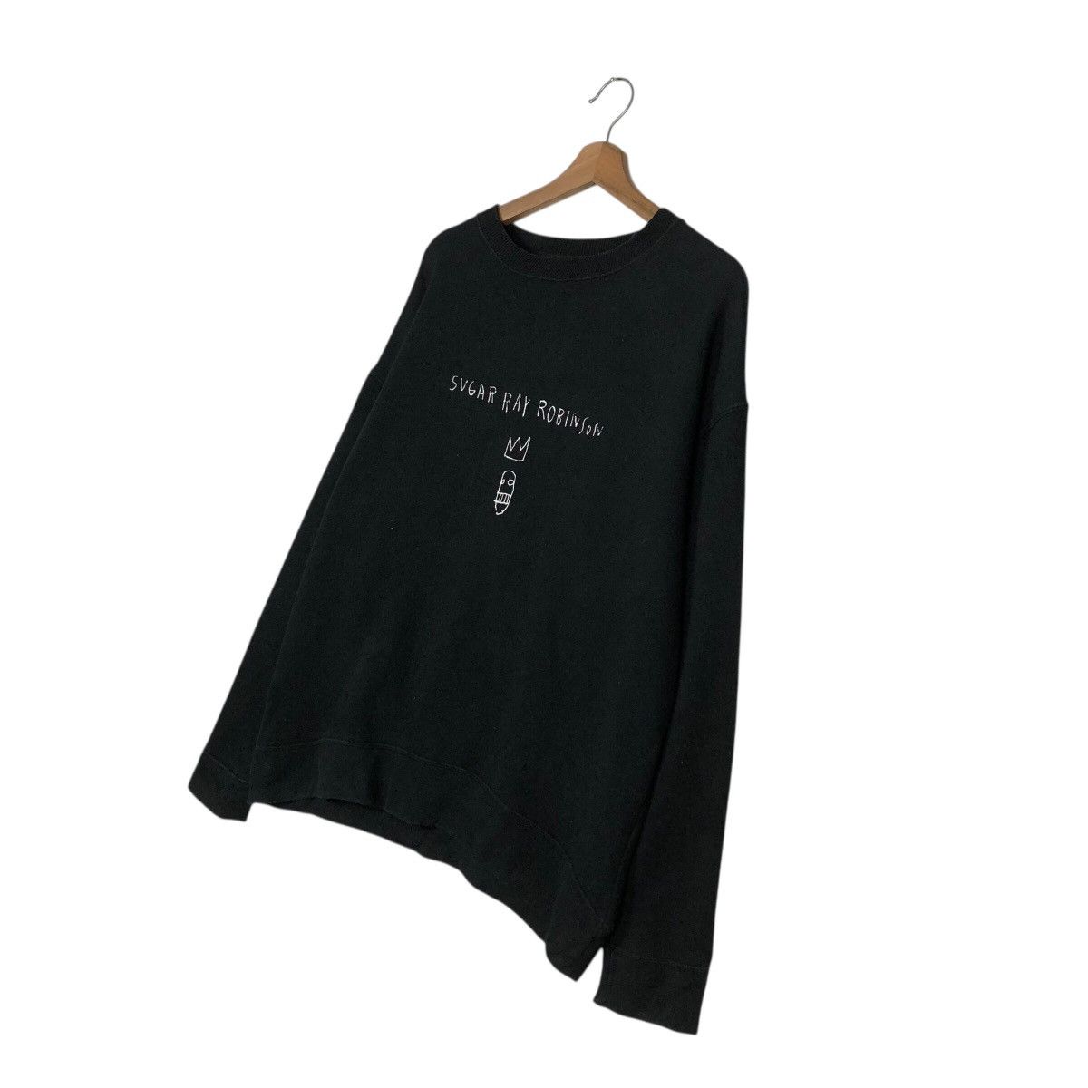 Jean-Michel Basquiat 📌Long Sleeve Sweatshirt Jean Michel Basquit Big Logo Size US M / EU 48-50 / 2 - 3 Thumbnail