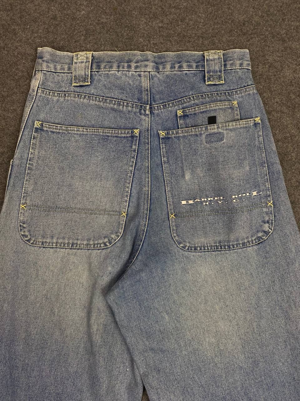 JNCO barrel roll nyc baggy jeans nice design Size US 31 - 3 Thumbnail