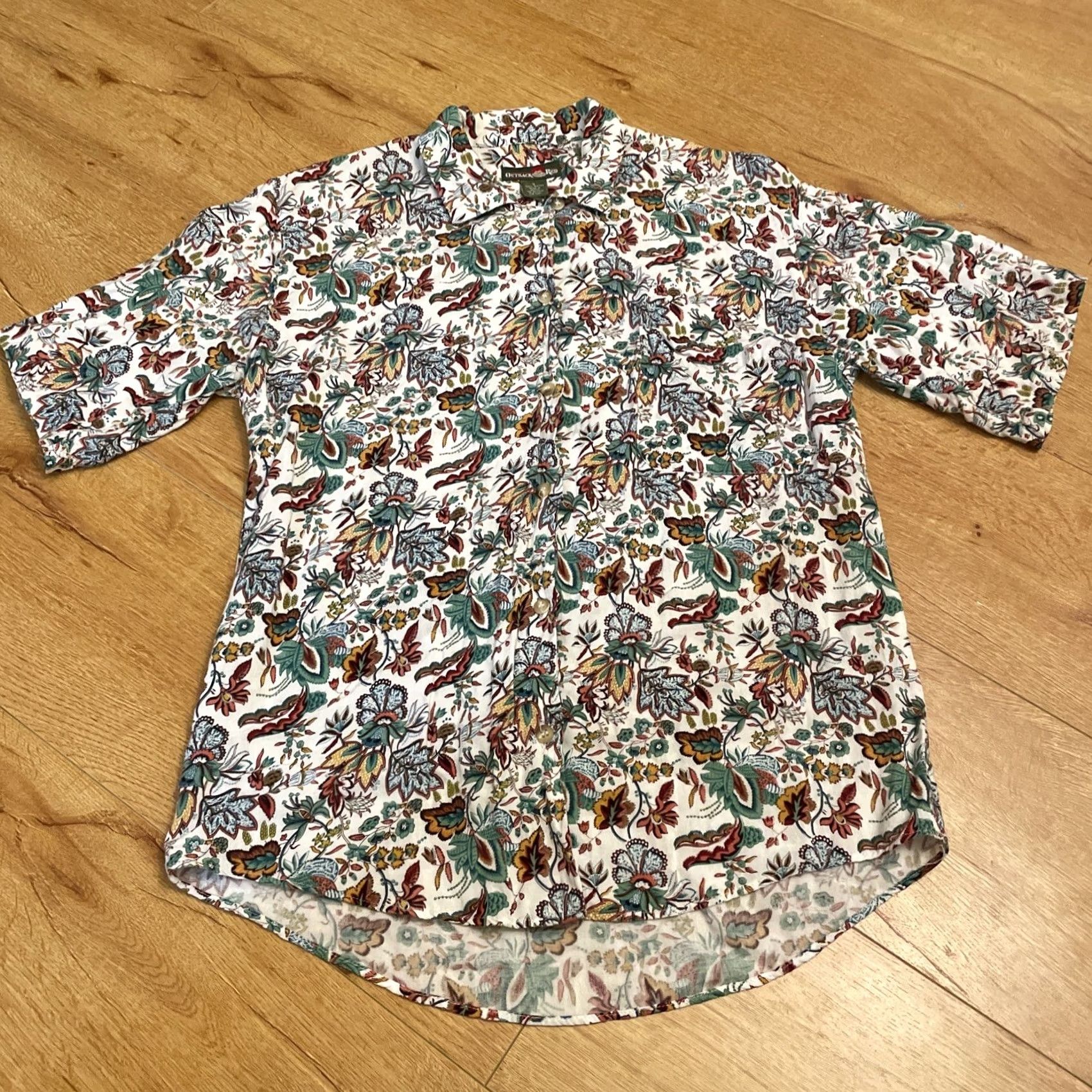 Vintage OUTBACK RED Button-Up Shirt Womens Small Floral Western Floral Grunge 90’s Y2K Vintage Size L / US 10 / IT 46 - 2 Thumbnail