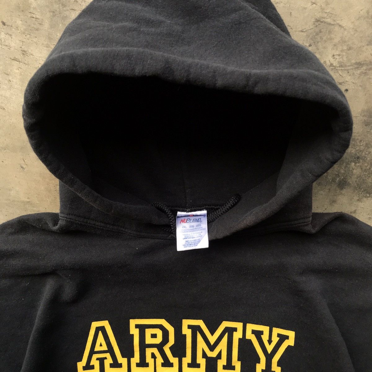 Jerzees × Vintage y2k hoodie jerzees”army” Size US XXL / EU 58 / 5 - 2 Thumbnail