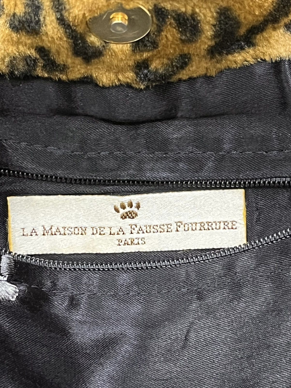 Vintage La Maison de la Fausse Fourrure Leopard Faux Fur Tote Bag Size ONE SIZE - 12 Thumbnail