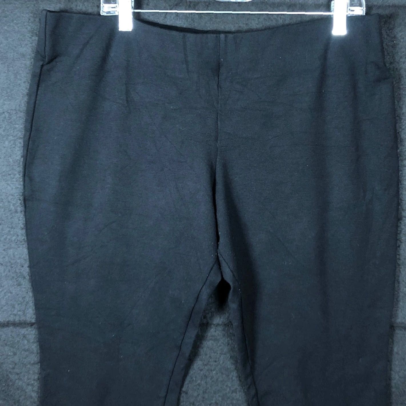Ralph Lauren Ralph Lauren Womens Pants Black Pull On Mid Rise Legging Stretch XL Pants Court/Workwear Casual Size 25" / US 0 / IT 36 - 2 Thumbnail