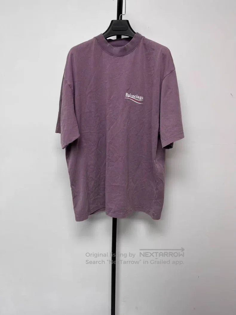 Balenciaga Balenciaga Solid Color Letter Crew Neck T-Shirt Size US M / EU 48-50 / 2 - 1 Thumbnail