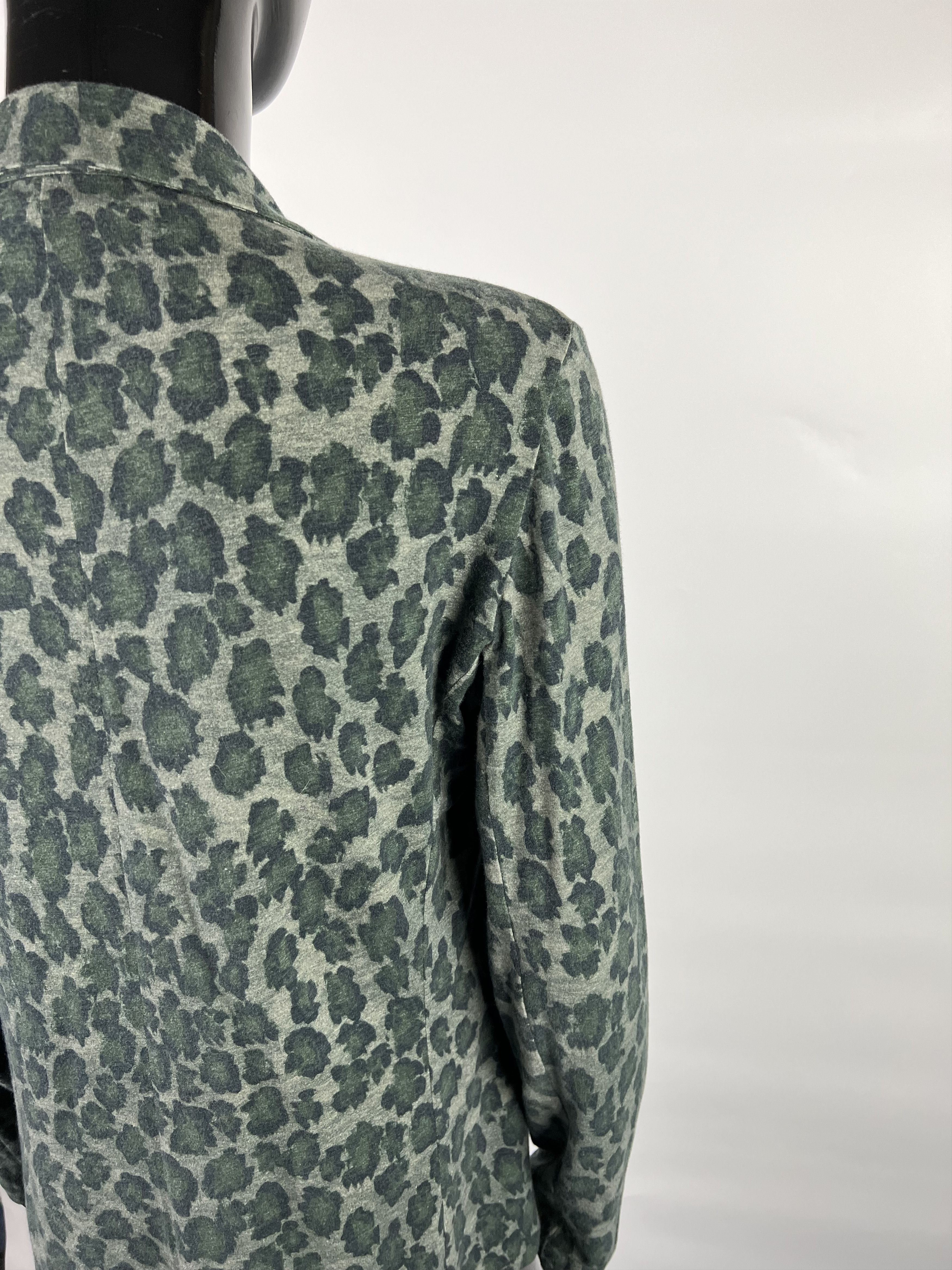 MAJESTIC FILATURES Majestic Filatures Cotton Cashmere Leopard Print Blazer Size S / US 4 / IT 40 - 5 Thumbnail