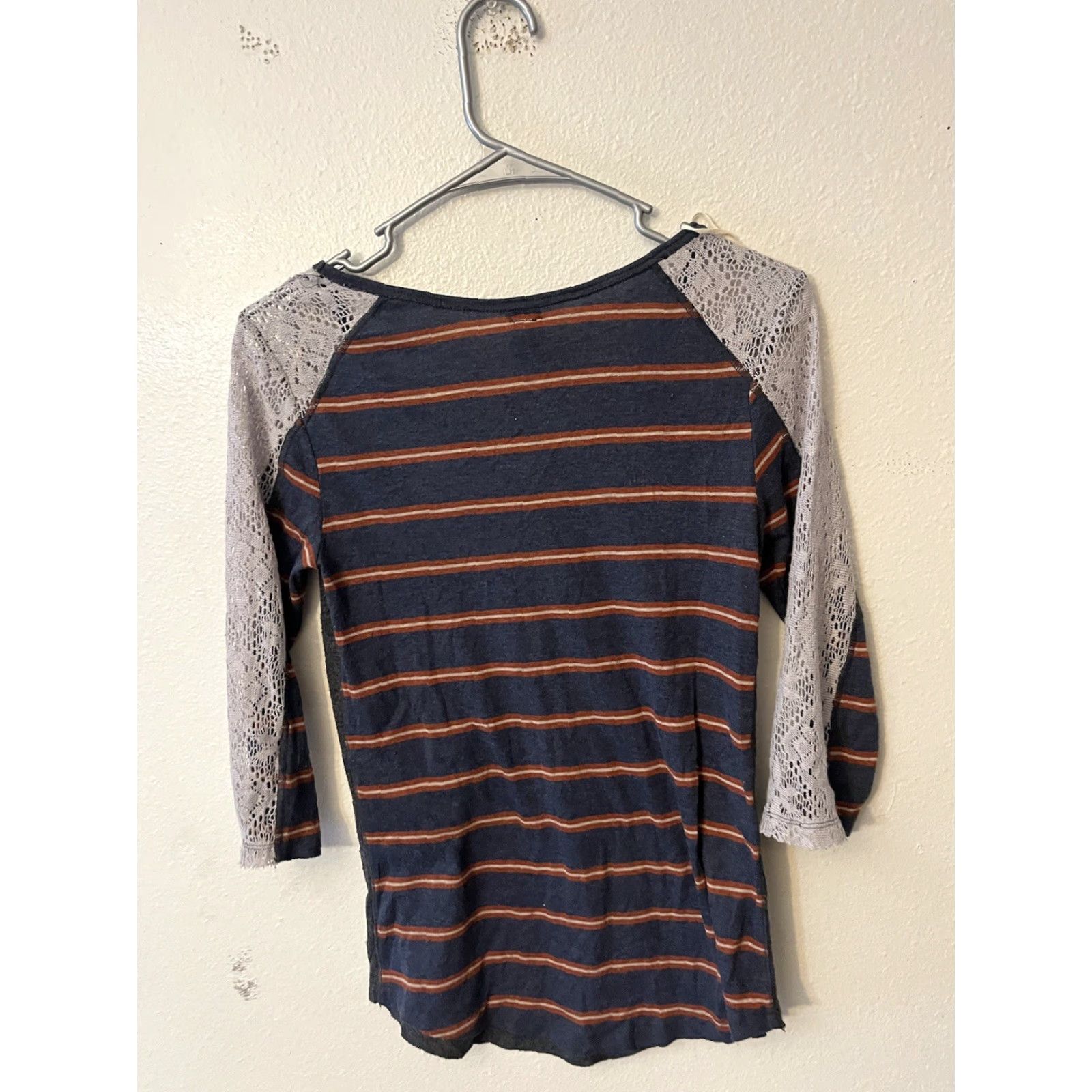 Free People Free People Shirt Lace Top Petite Size S Small Texas Bluebonnets We The Love Me Size S / US 4 / IT 40 - 2 Thumbnail