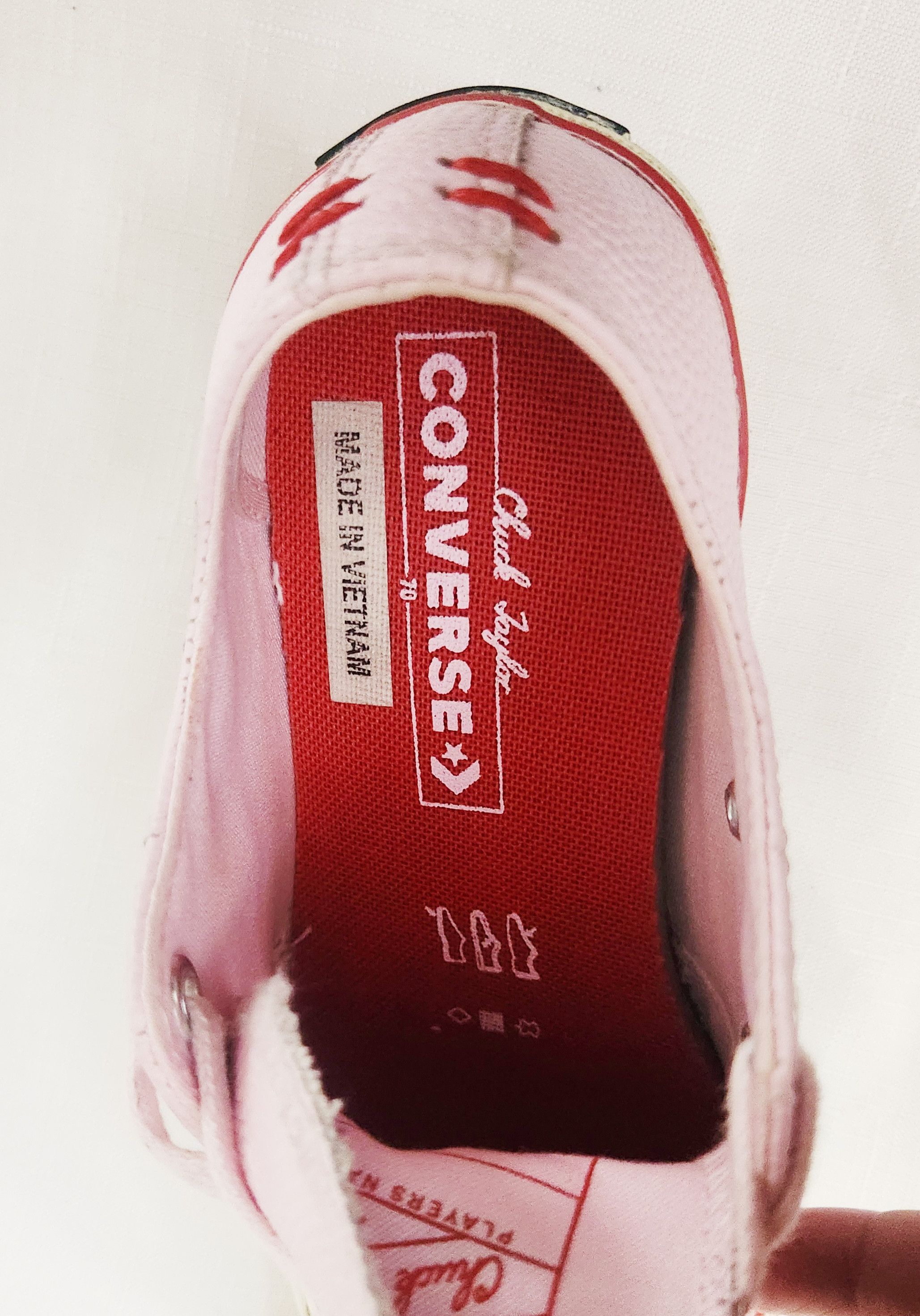 Converse Converse Pastel Pink Leather Sneakers Size 6 Rare 563490C Size US 6 / IT 36 - 7 Thumbnail