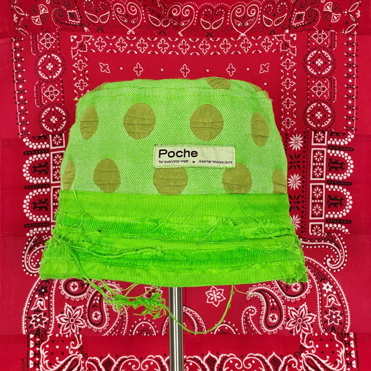 Poche Studio POCHE STUDIO HANDMADE SEAWEED REVERSIBLE BUCKET HAT Size ONE SIZE - 6 Thumbnail