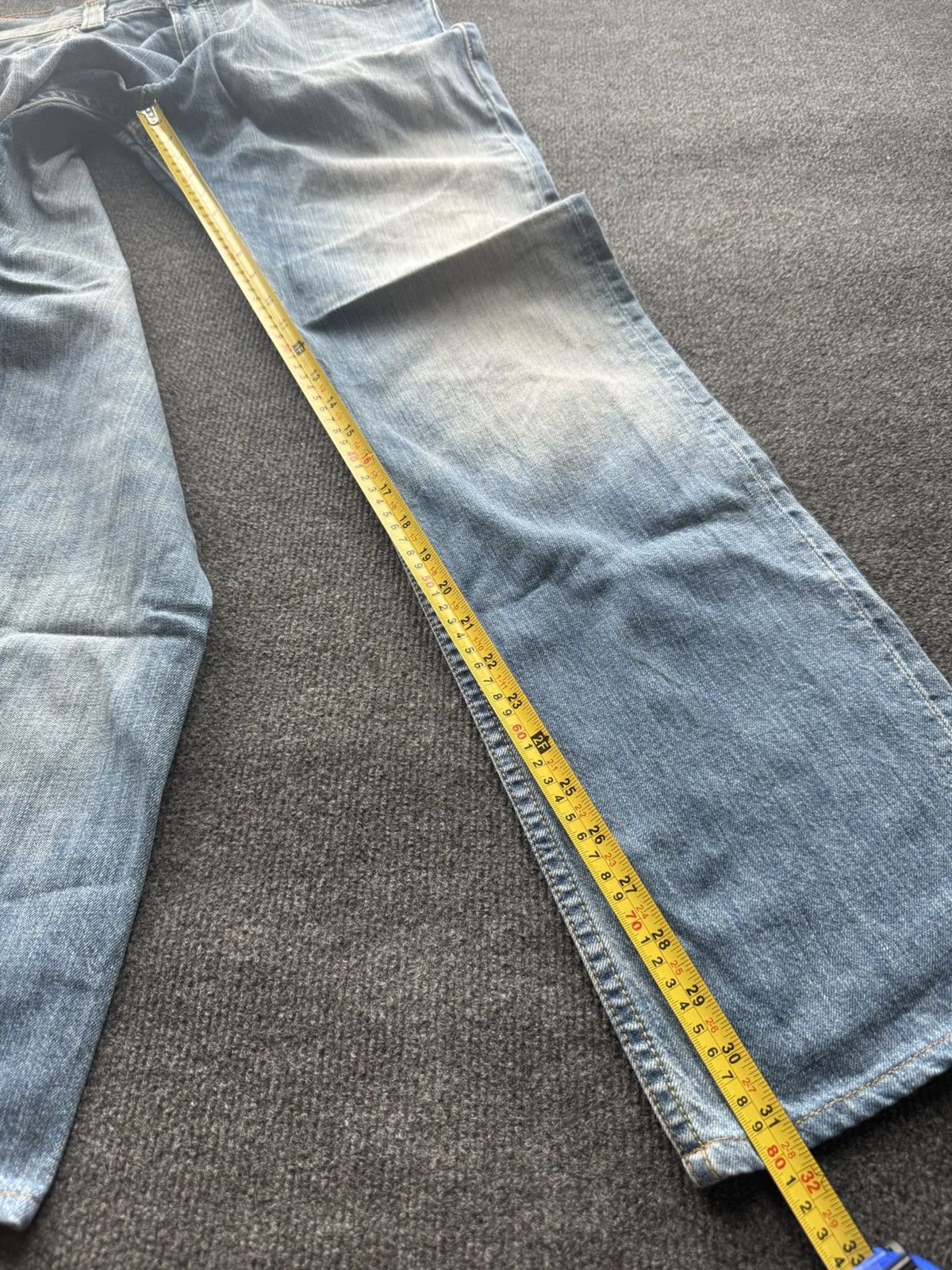 Levi's Retro VNTG 00s Y2K Levi’s 506 Bootcut Blue Denim Jeans Size US 32 / EU 48 - 11 Thumbnail