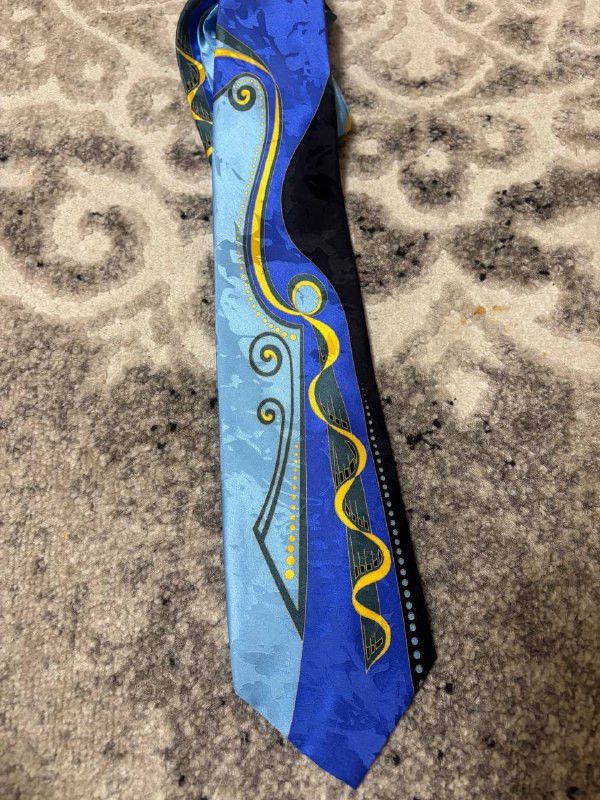 Vintage RICCARDO GABRIELE VINTAGE Silk tie Made in Italy Size ONE SIZE - 11 Thumbnail