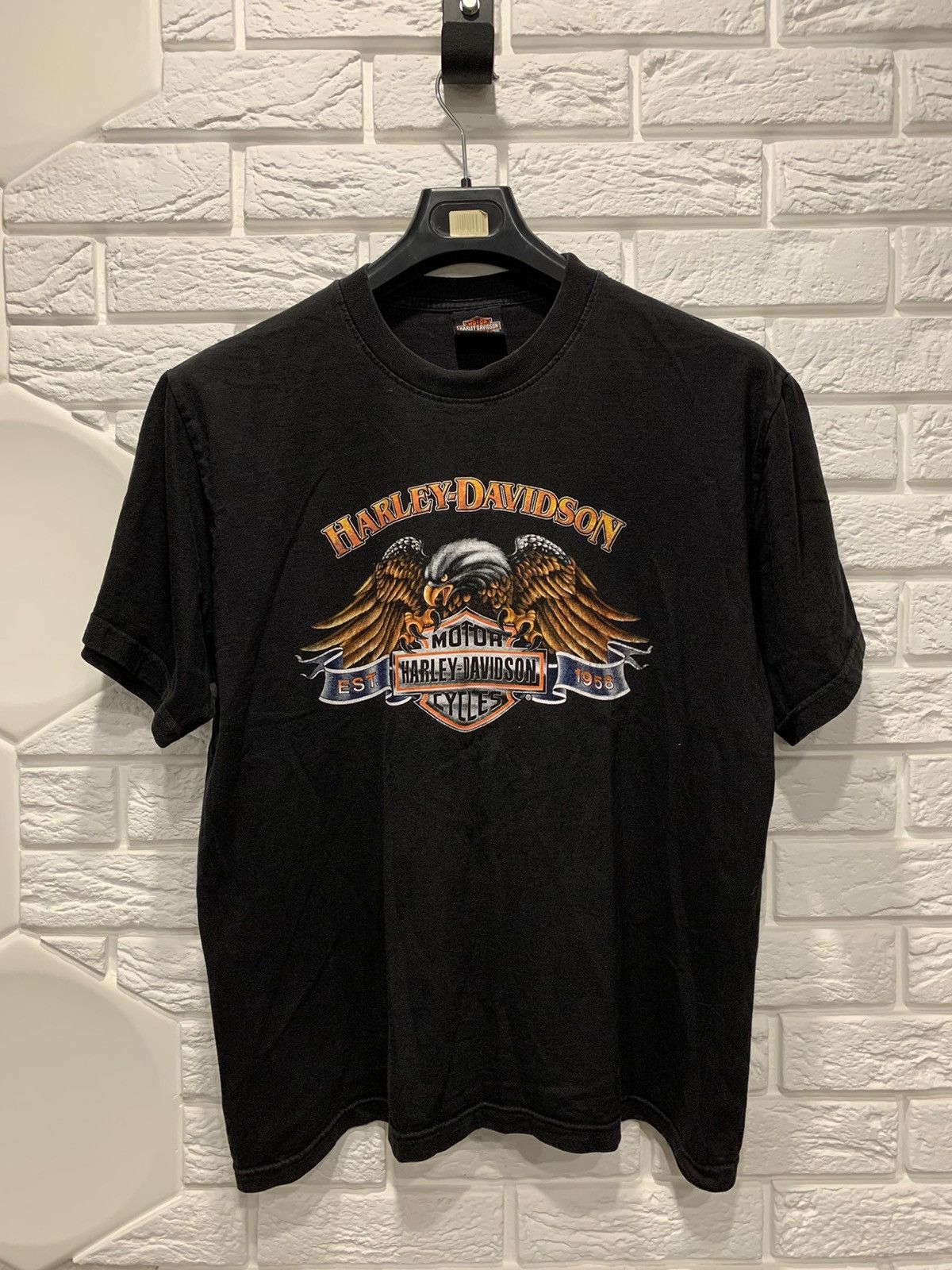Harley Davidson × Vintage Vintage Harley Davidson USA Tee Big Logo Y2K T-Shirt Size US S / EU 44-46 / 1 - 1 Thumbnail