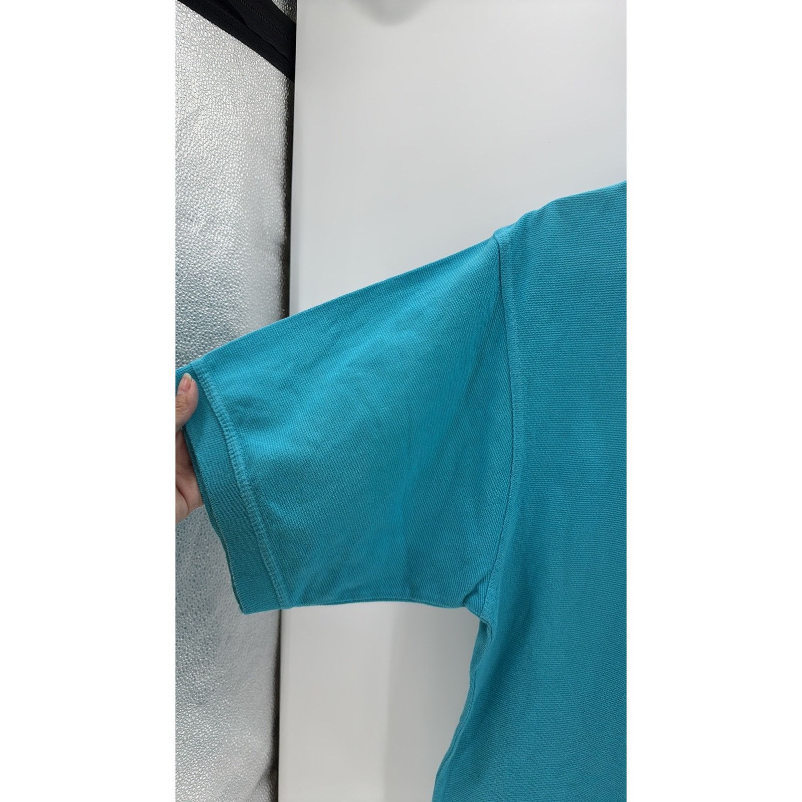 Mecca Mecca Men's Short Sleeve Polo Shirt Vintage teal 90s sz L Size US L / EU 52-54 / 3 - 5 Thumbnail