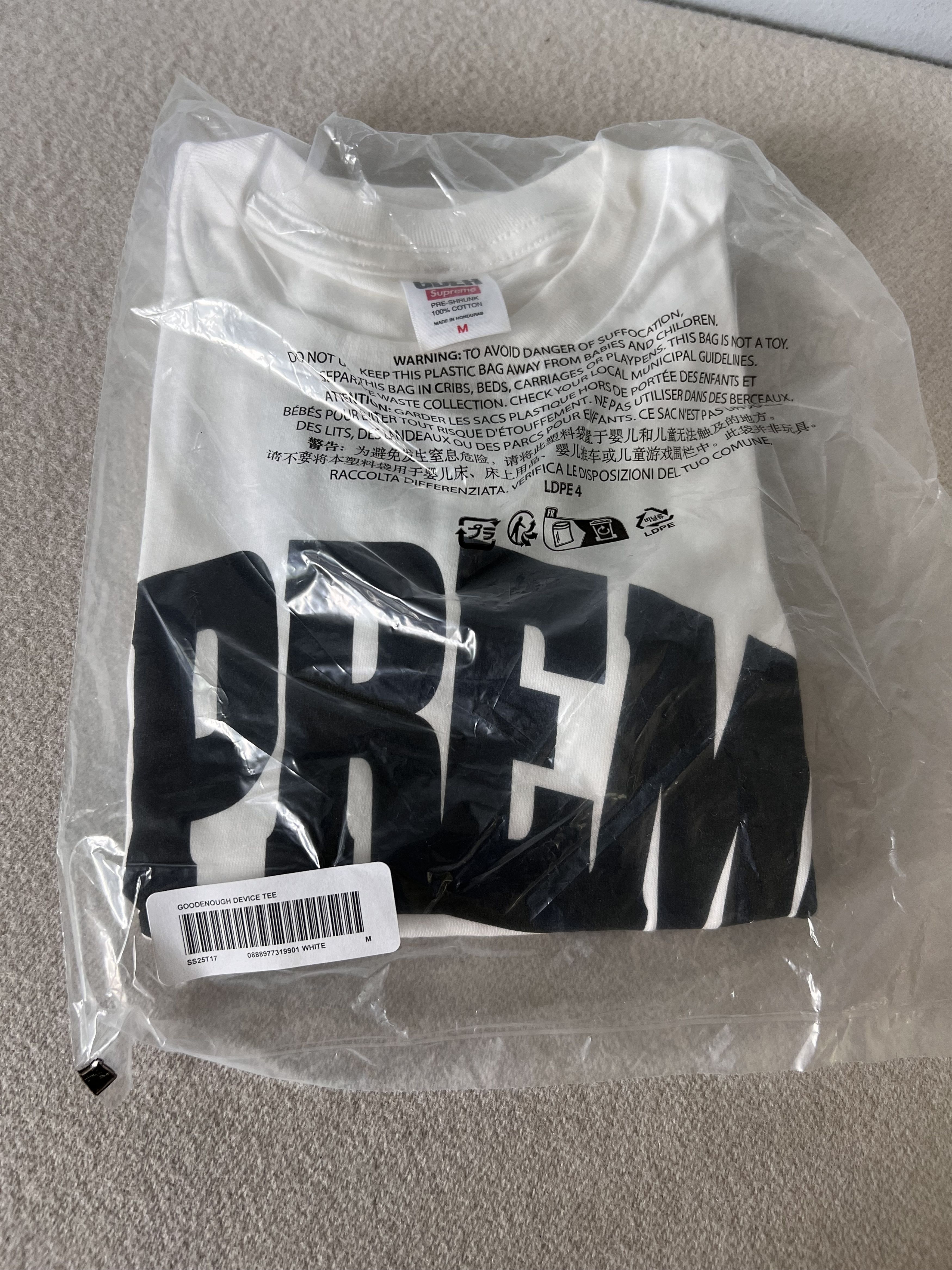 GOODENOUGH × Supreme Supreme GOODENOUGH Device Tee in White Size US M / EU 48-50 / 2 - 3 Thumbnail