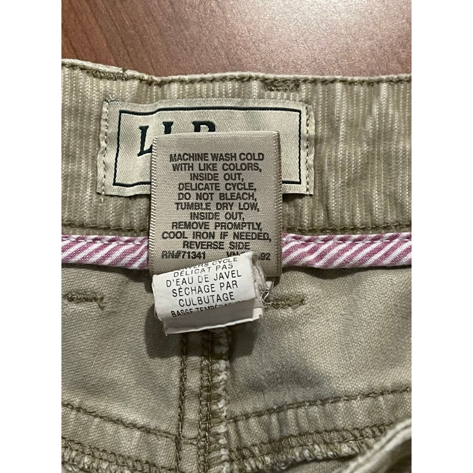 L.L. Bean LL Bean Women’s Beige Curvy Fit Corduroy Straight Pants 8R Size 30" / US 8 / IT 44 - 5 Thumbnail
