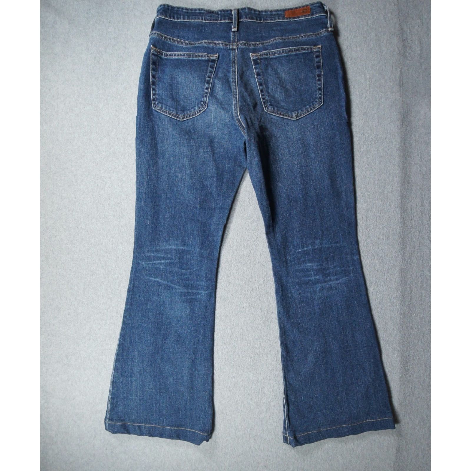 Vintage AG Adriano Goldschmied Jeans Womens 30 R Blue Denim Janis High Rise Flare Jeans Size 30" / US 8 / IT 44 - 5 Thumbnail