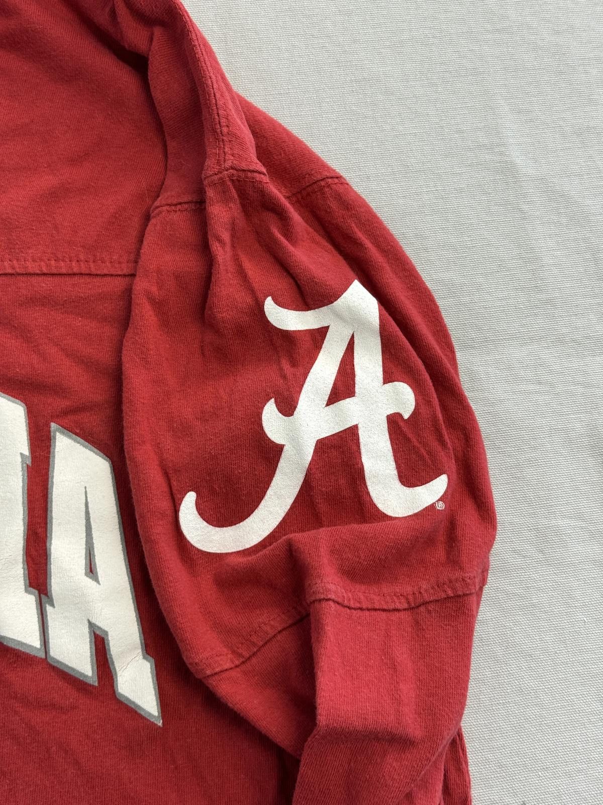 Designer Faded University of Alabama T-shirt Long Sleeve Merch - M Size US M / EU 48-50 / 2 - 4 Thumbnail