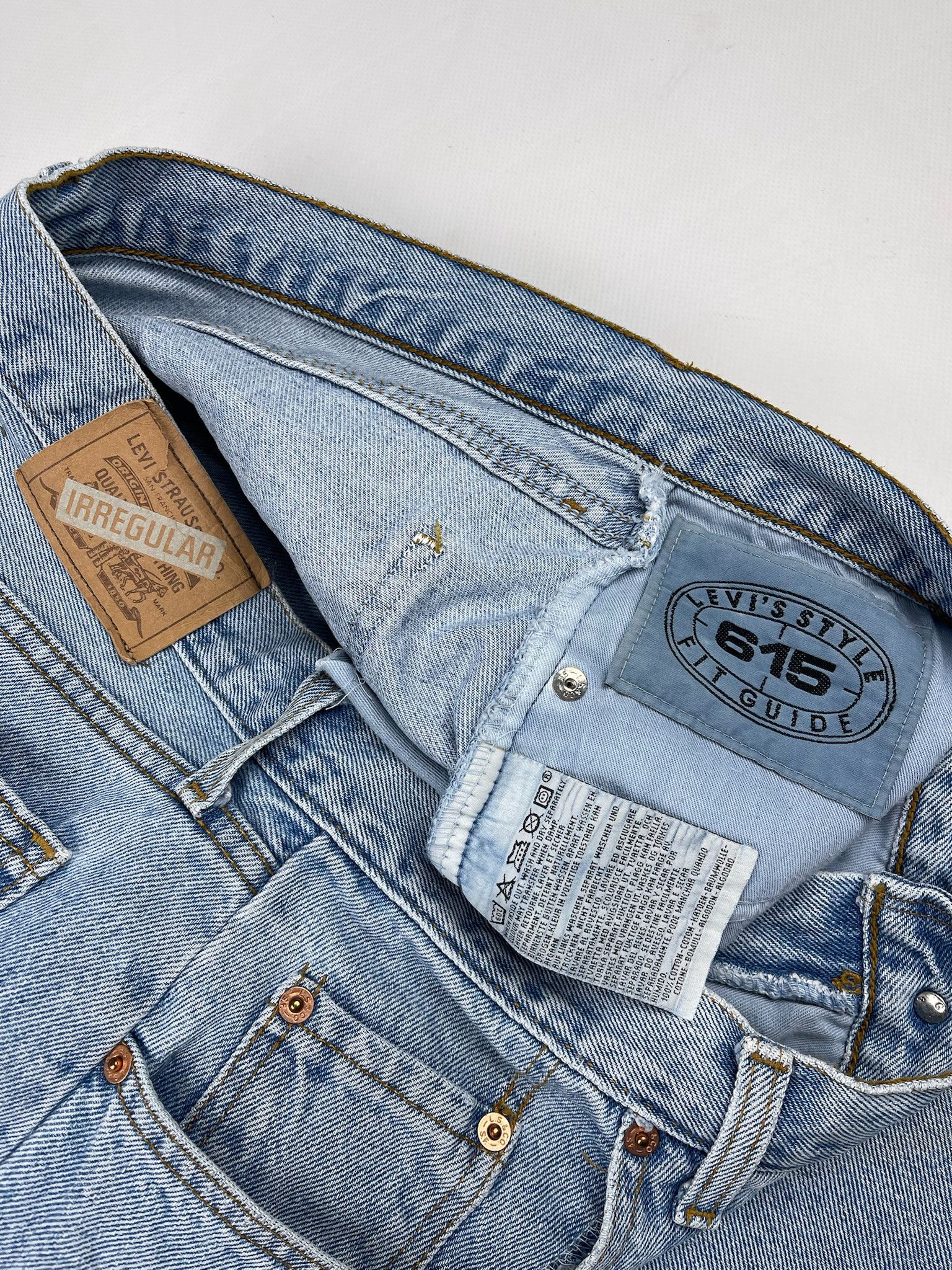 Levi's 90s Levi’s 615 Orange Tab Denim Jeans Vintage Size US 36 / EU 52 - 12 Thumbnail