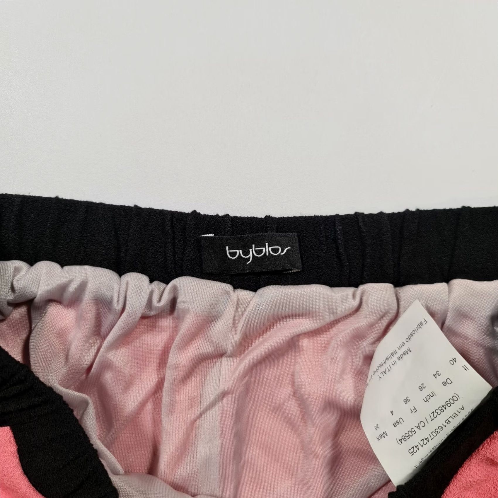 Byblos Byblos Womens Trousers Pink 8 UK Wide Leg Cropped Pants Size 30" / US 8 / IT 44 - 4 Thumbnail