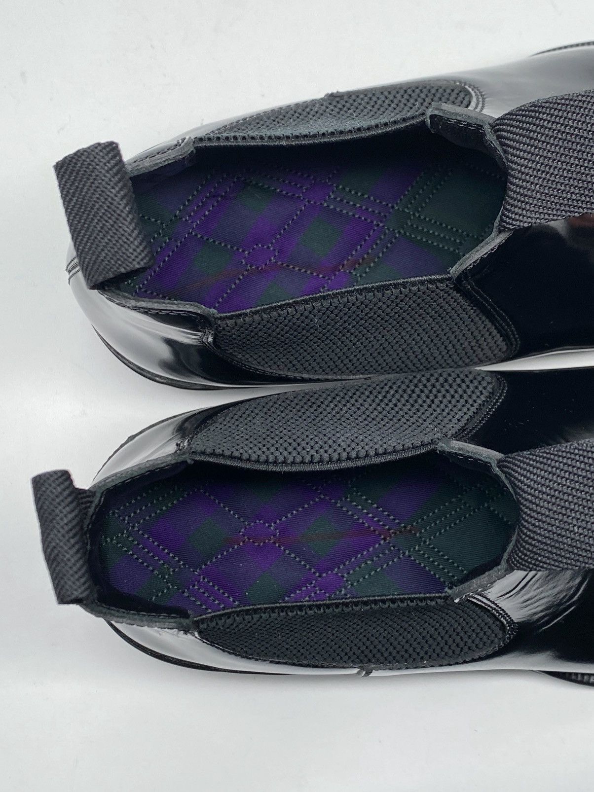 Burberry Square-Toe Leather Chelsea Boots size 41/us size 8