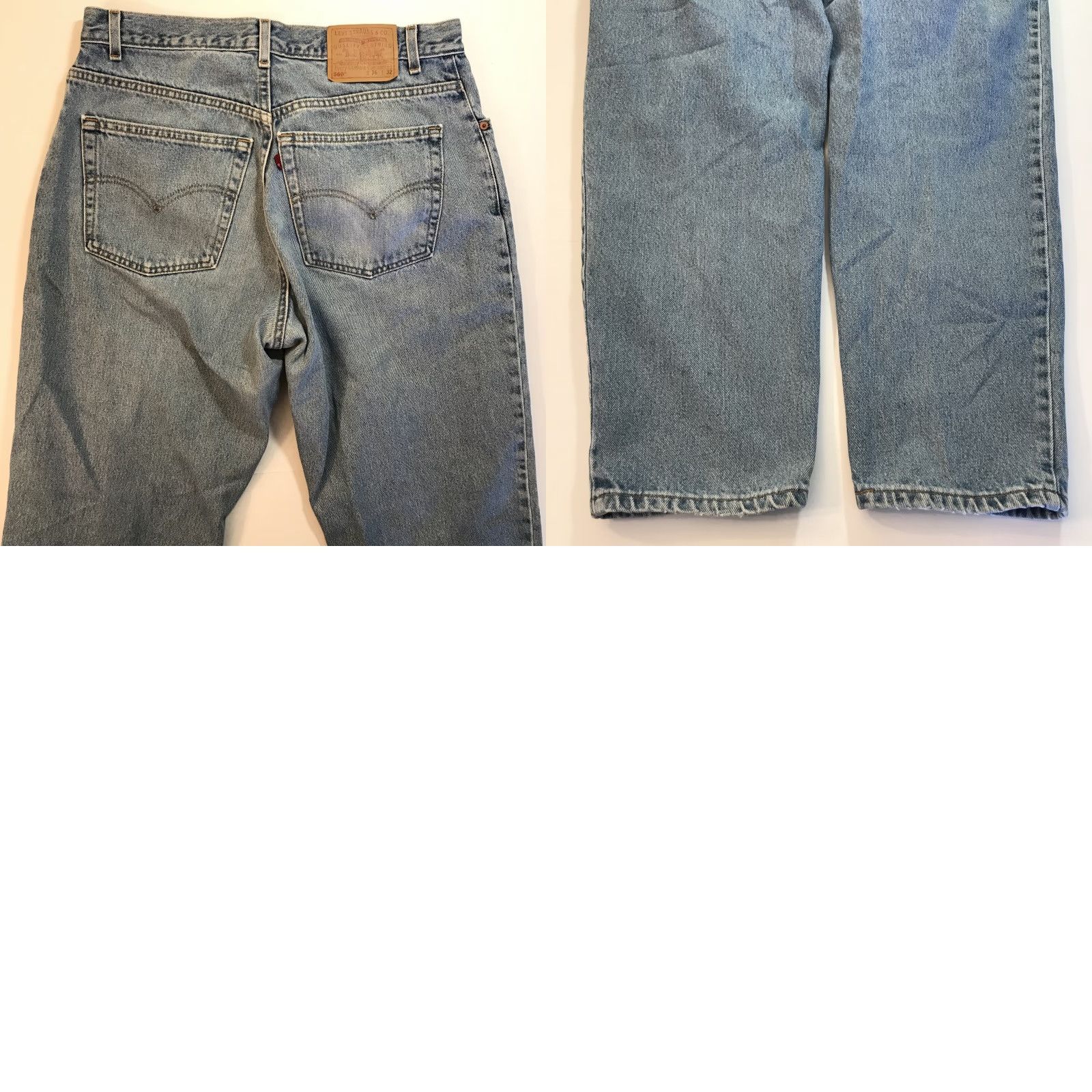 Levi's VINTAGE Levi's 560 Tapered Jeans Denim Made in USA 90s Light Wash 36 x 32 Mens Size US 36 / EU 52 - 8 Thumbnail