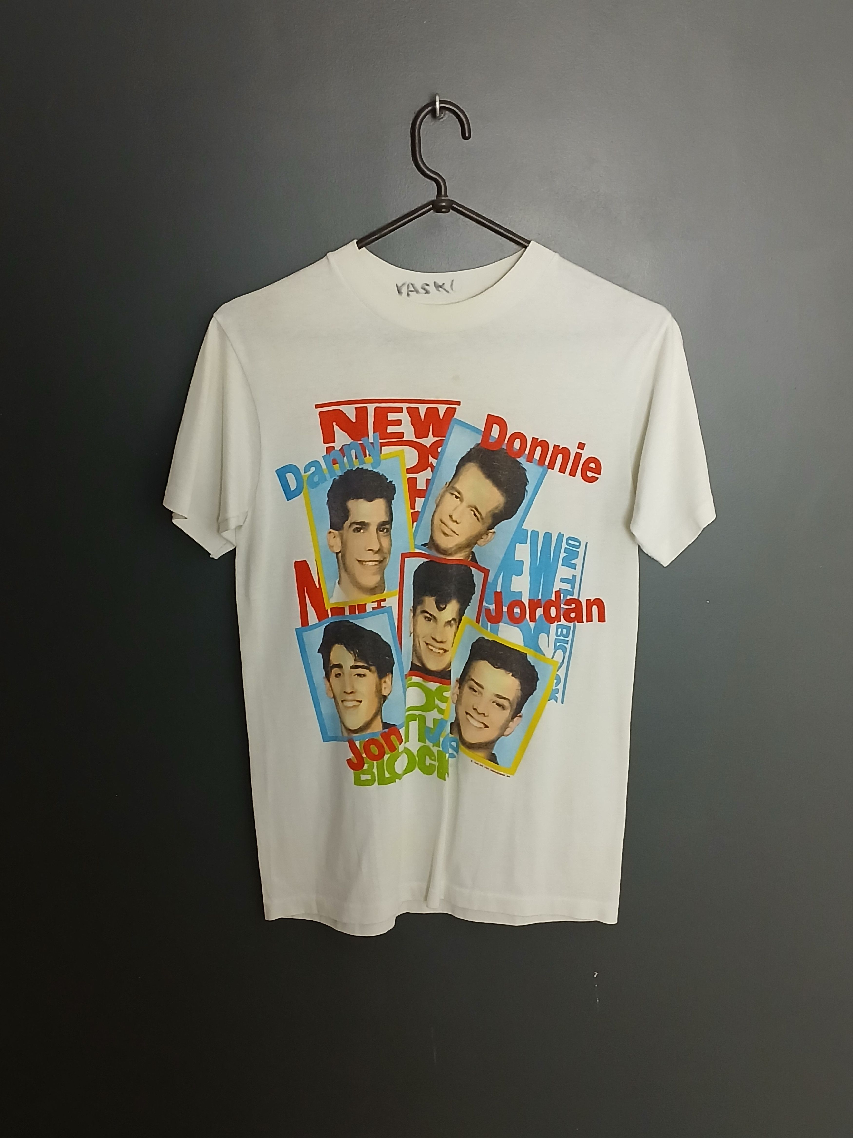 Band Tees × Vintage Vintage New Kids On The Block Single Stitch T-Shirt Size US S / EU 44-46 / 1 - 1 Thumbnail