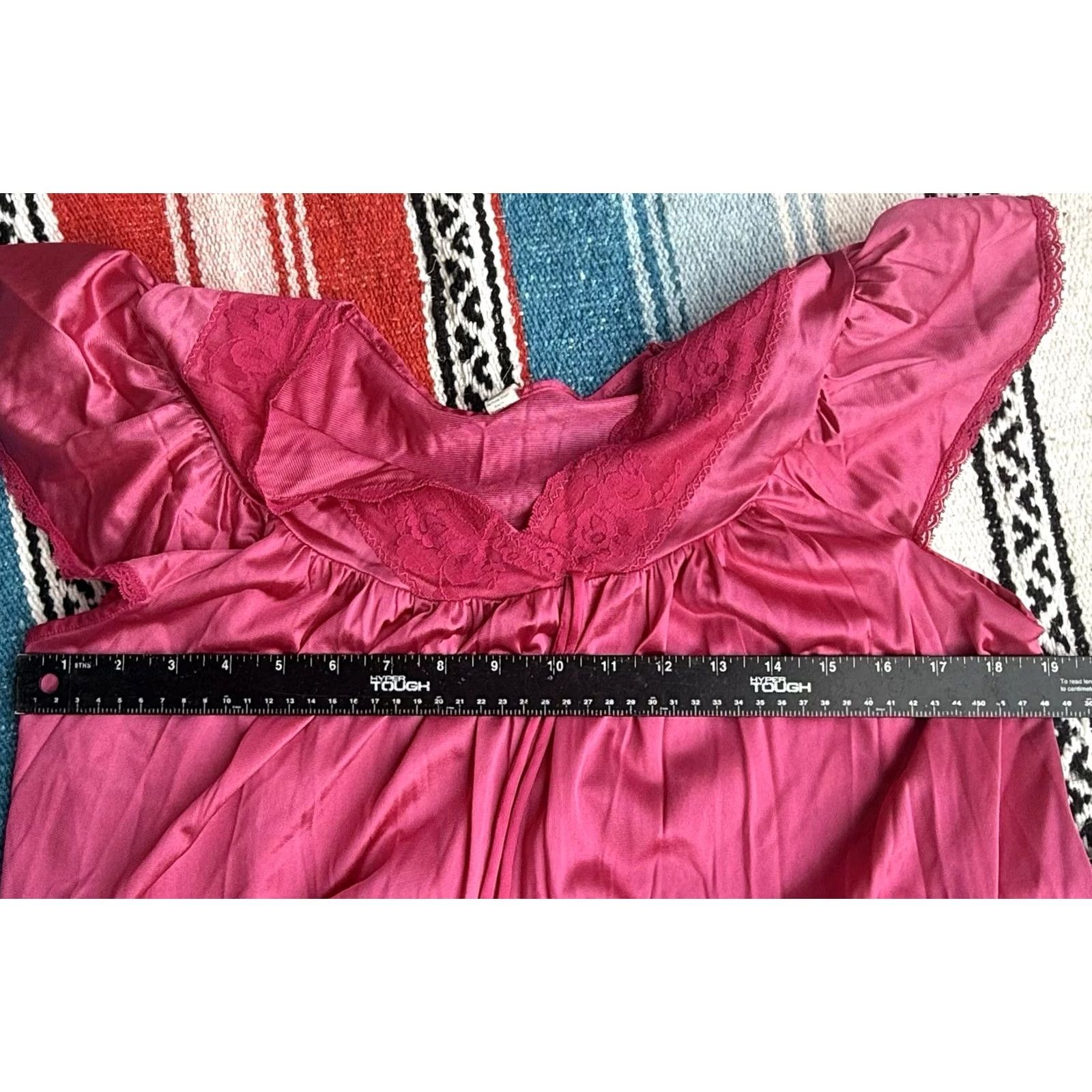 Vintage VINTAGE Nancy King Nightgown Lingerie One Piece Pink 100% Nylon Medium Women USA Vintage Nightgown Womens Size ONE SIZE - 7 Thumbnail