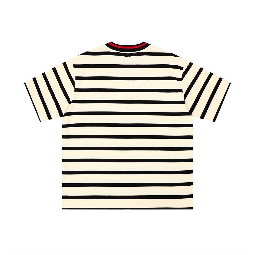 Japanese Brand Men's loose striped crew neck T-shirt Size US M / EU 48-50 / 2 - 2 Thumbnail