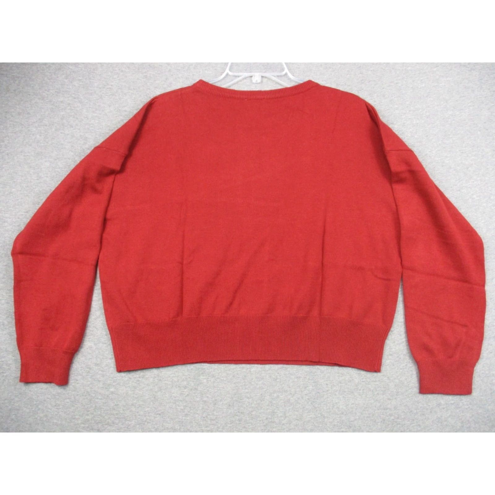 Vintage VINTAGE Le Lis Alabama Women's Cropped Sweater Medium Crimson Red NWT Size M / US 6-8 / IT 42-44 - 6 Thumbnail