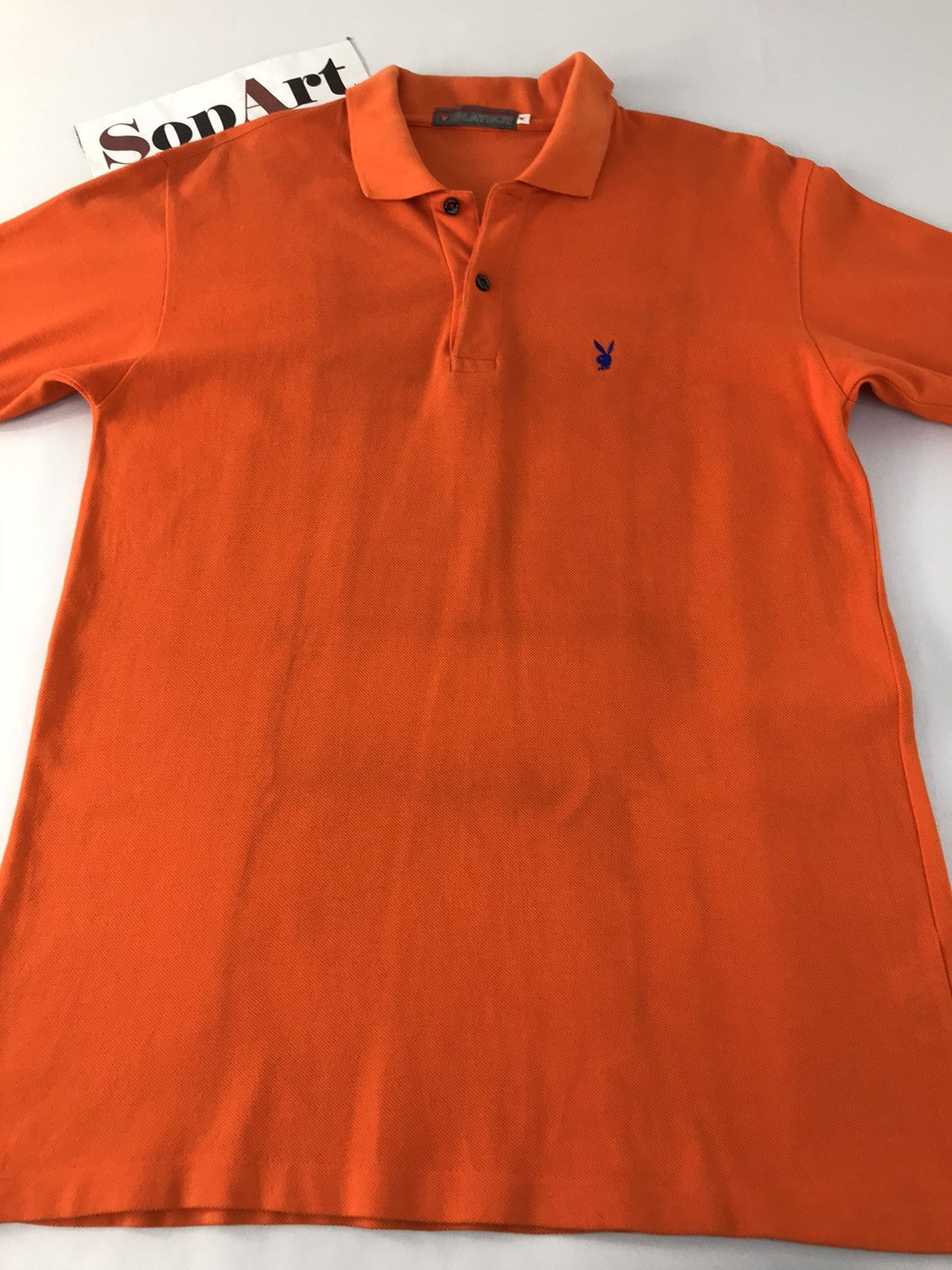 Playboy Vintage Playboy Faded Colour Simple Logo Polo Shirt Size US M / EU 48-50 / 2 - 3 Thumbnail
