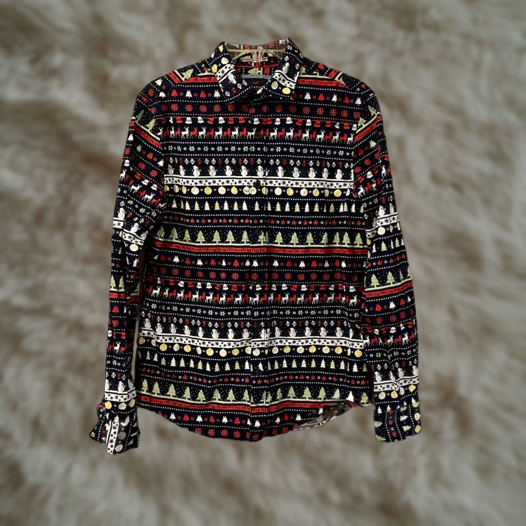 mens christmas dress shirt JOGAL Shirts Santa Claus Party Long Sleeve Button Down Shirts Black Small : Clothing, Shoes & Jewelry All it needs is you wearing it! Casual Christmas Dress Shirts