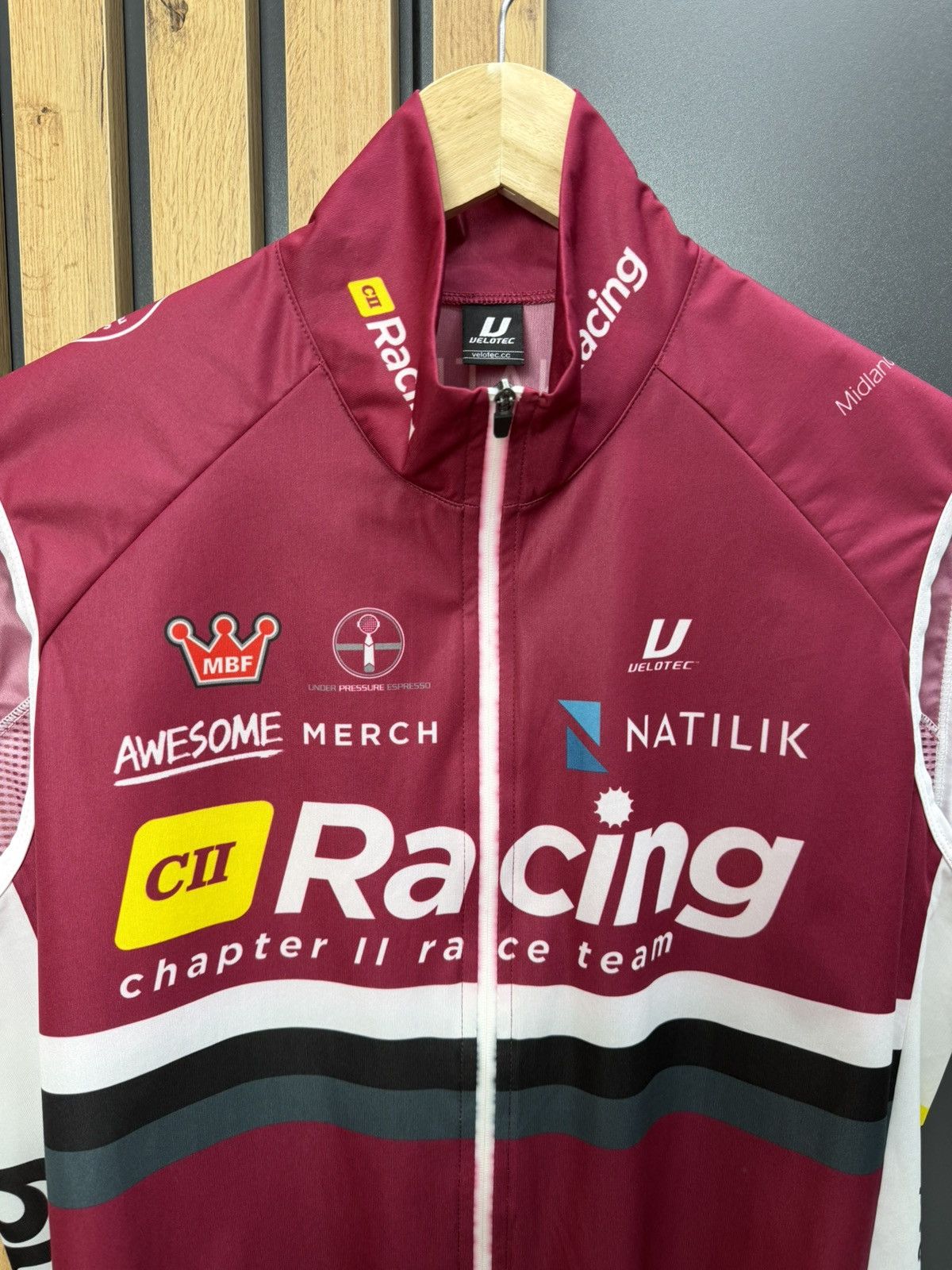 Vintage Velotec Elite Cycling Wind Vest Chapter I| Racing Team L Size US L / EU 52-54 / 3 - 2 Thumbnail